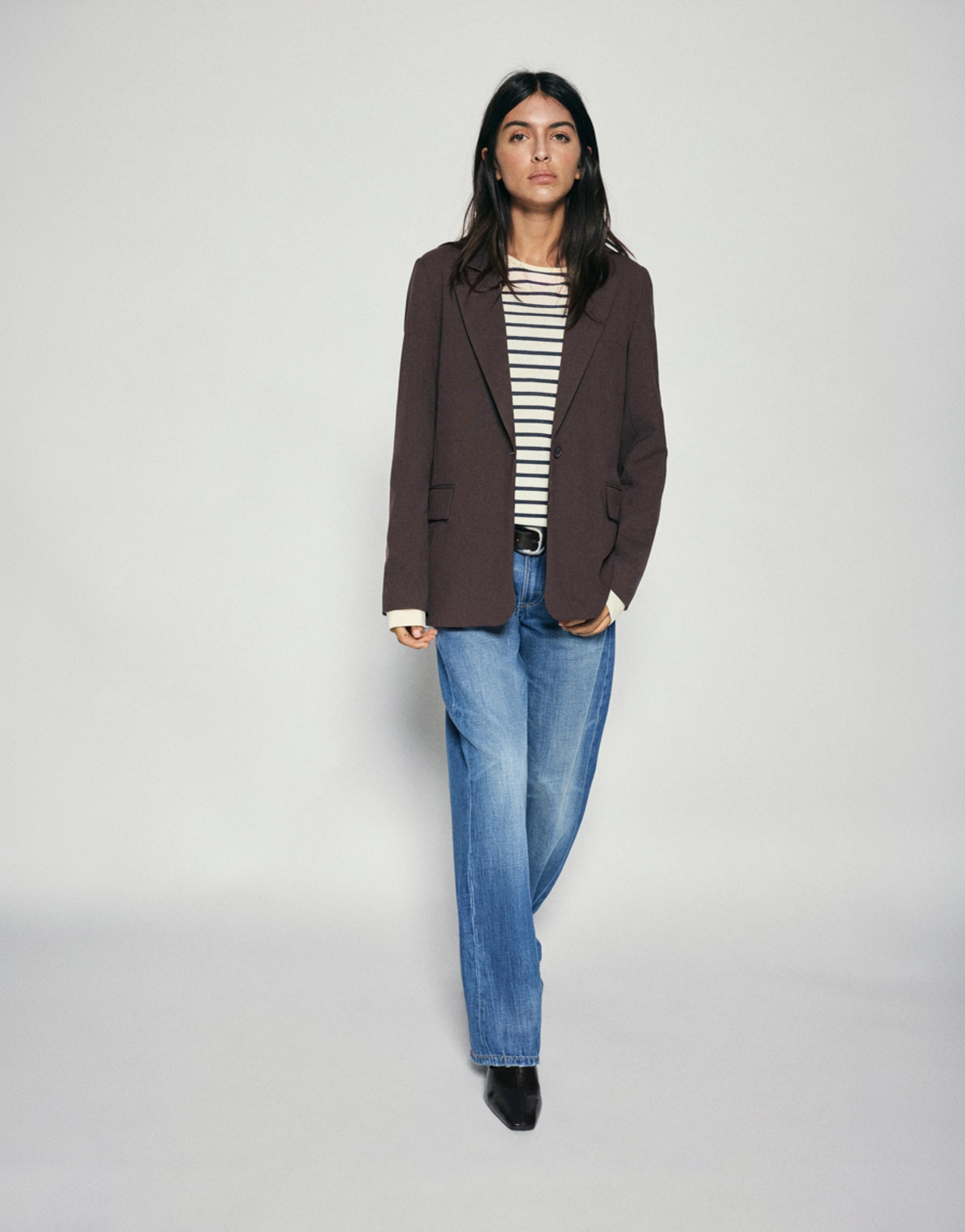Basic blazer — Brown