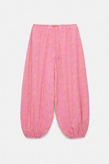 Printed sarouel trousers — Pink 4