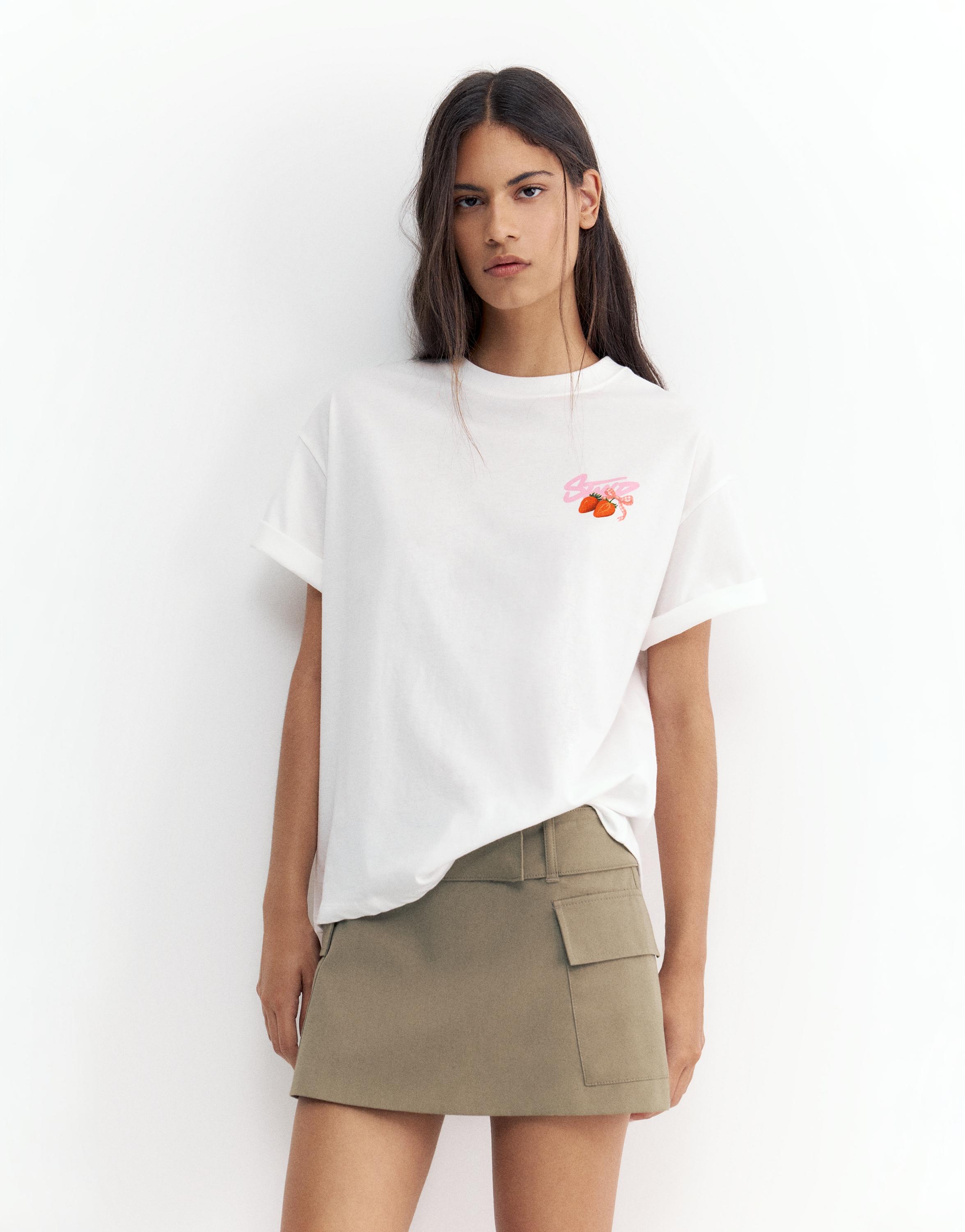 STWD strawberry graphic T-shirt — White