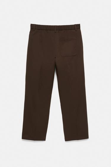 Wide-leg tailored trousers — Chocolate 8