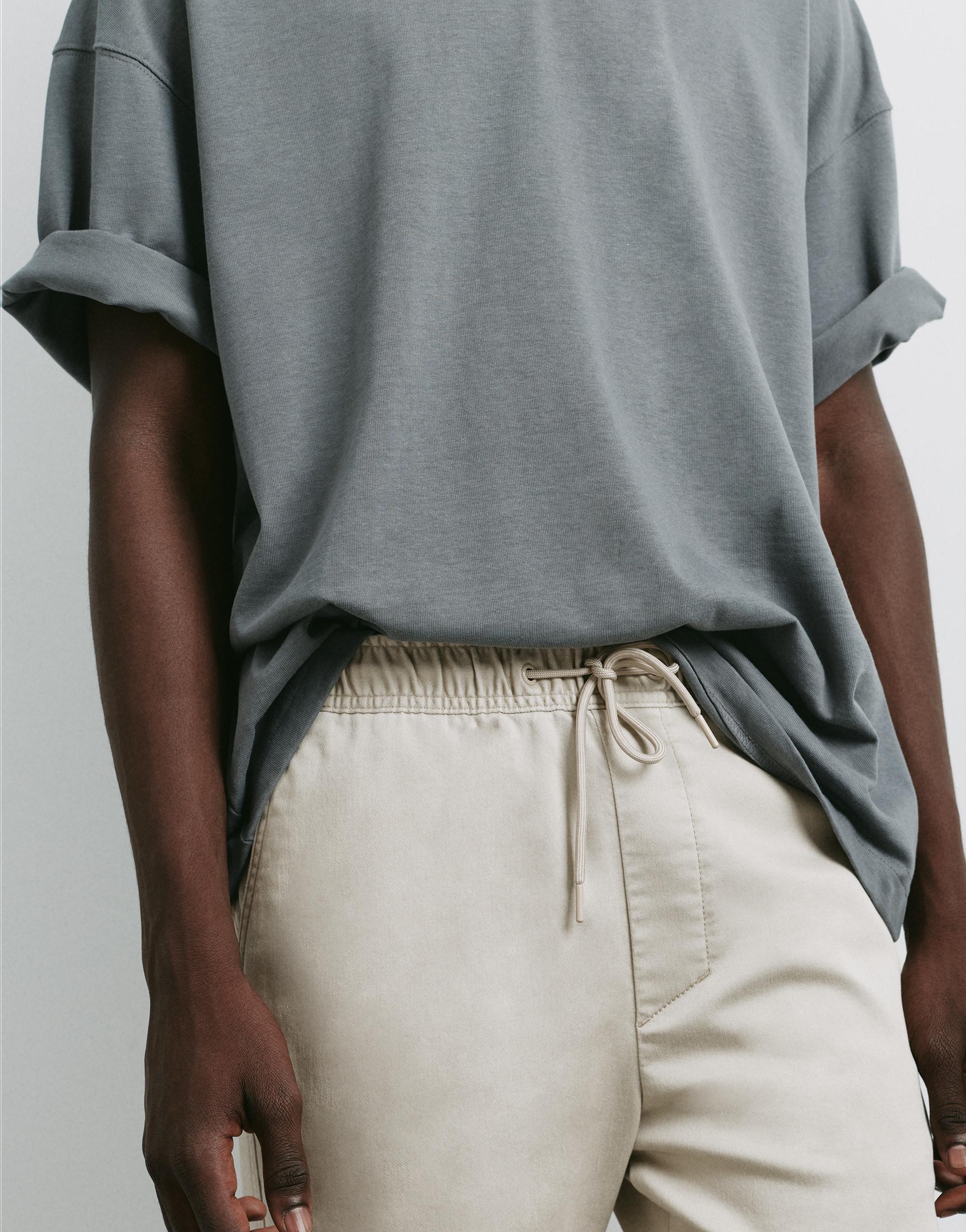 Regular fit jogging trousers — Beige