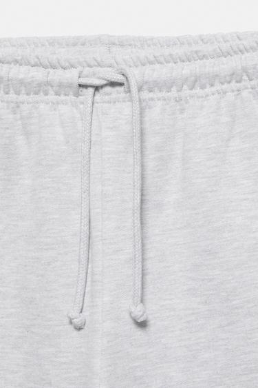 Wide-leg jogger trousers — Grey marl 8