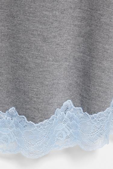 Contrast camisole mini skirt — Grey marl 6