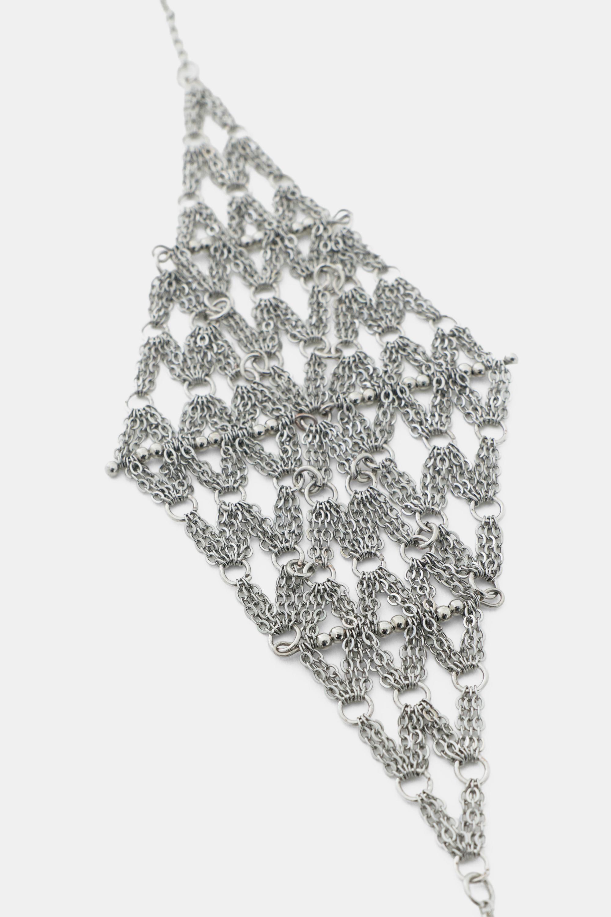 Işıltılı choker kolye