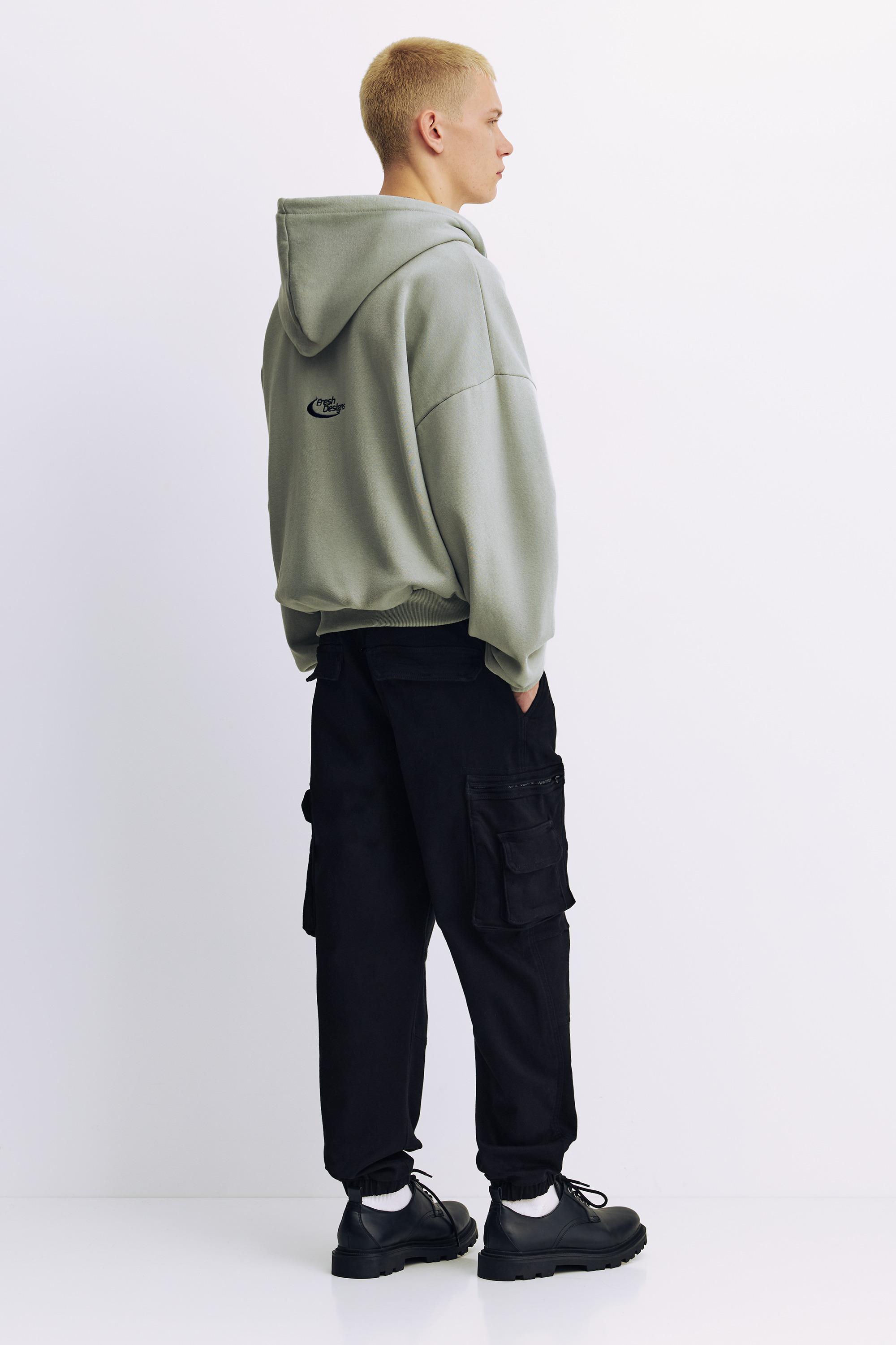 Multi-pocket comfort jogger trousers — Black
