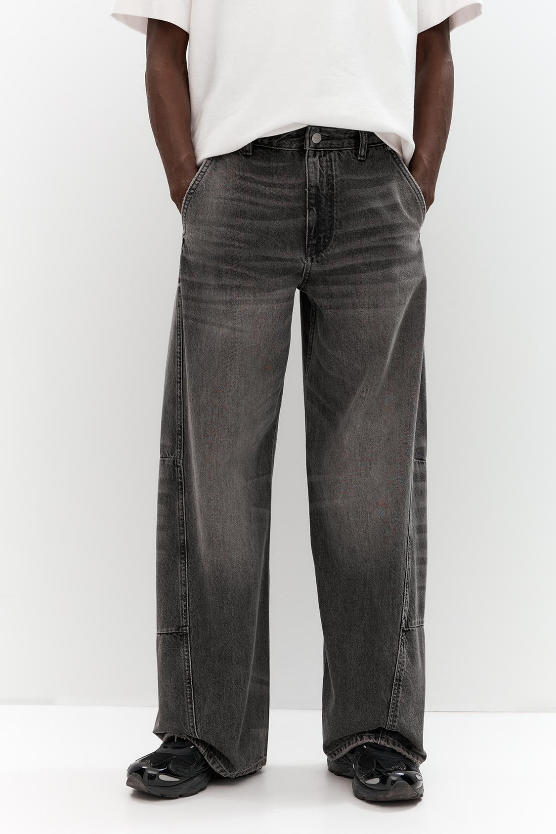 Jeans Palazzo Bershka Negro Bershka Jeans Wide Leg Mujer 42 Negro