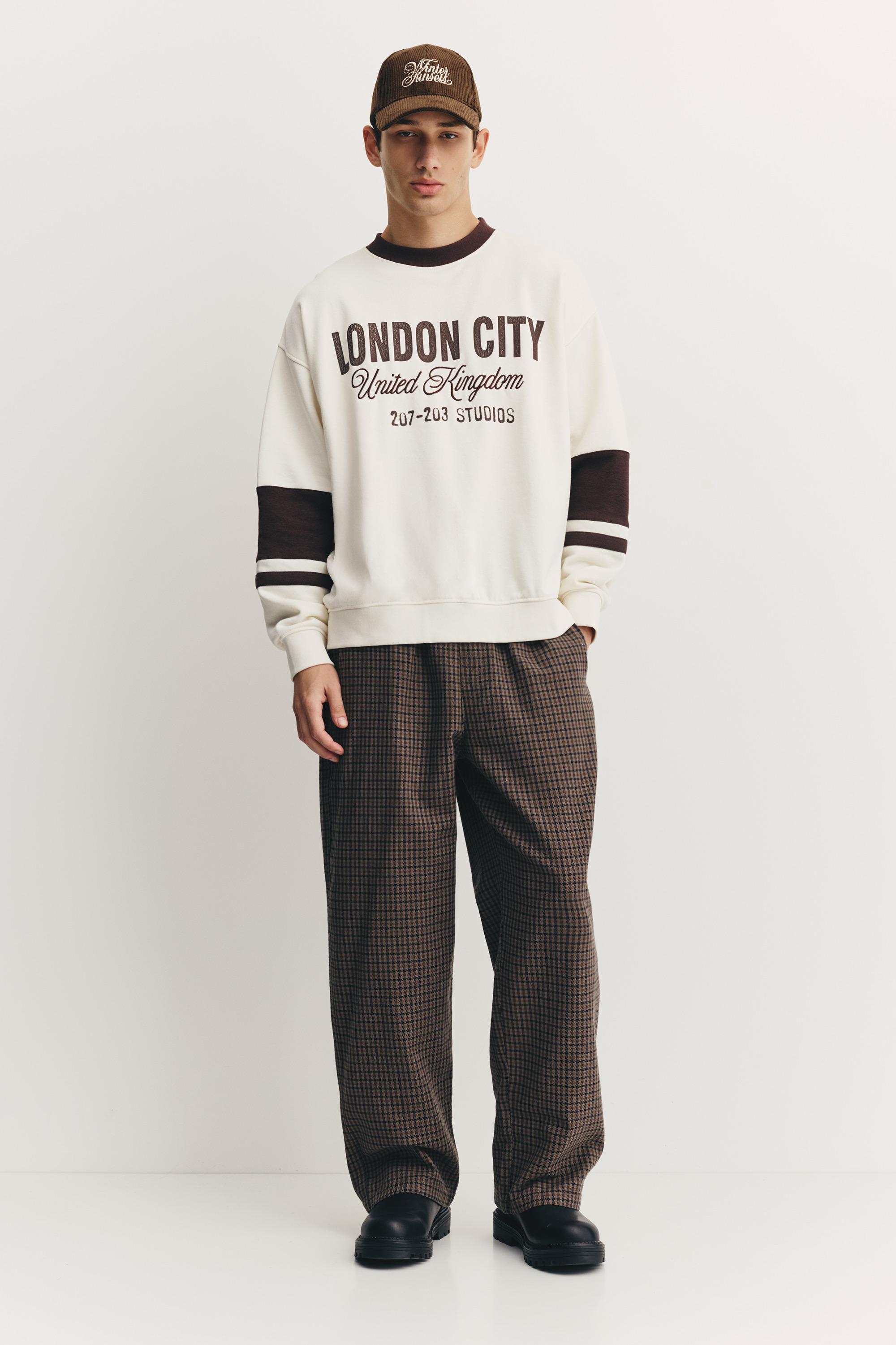 London City grafik sweatshirt - Görsel 9