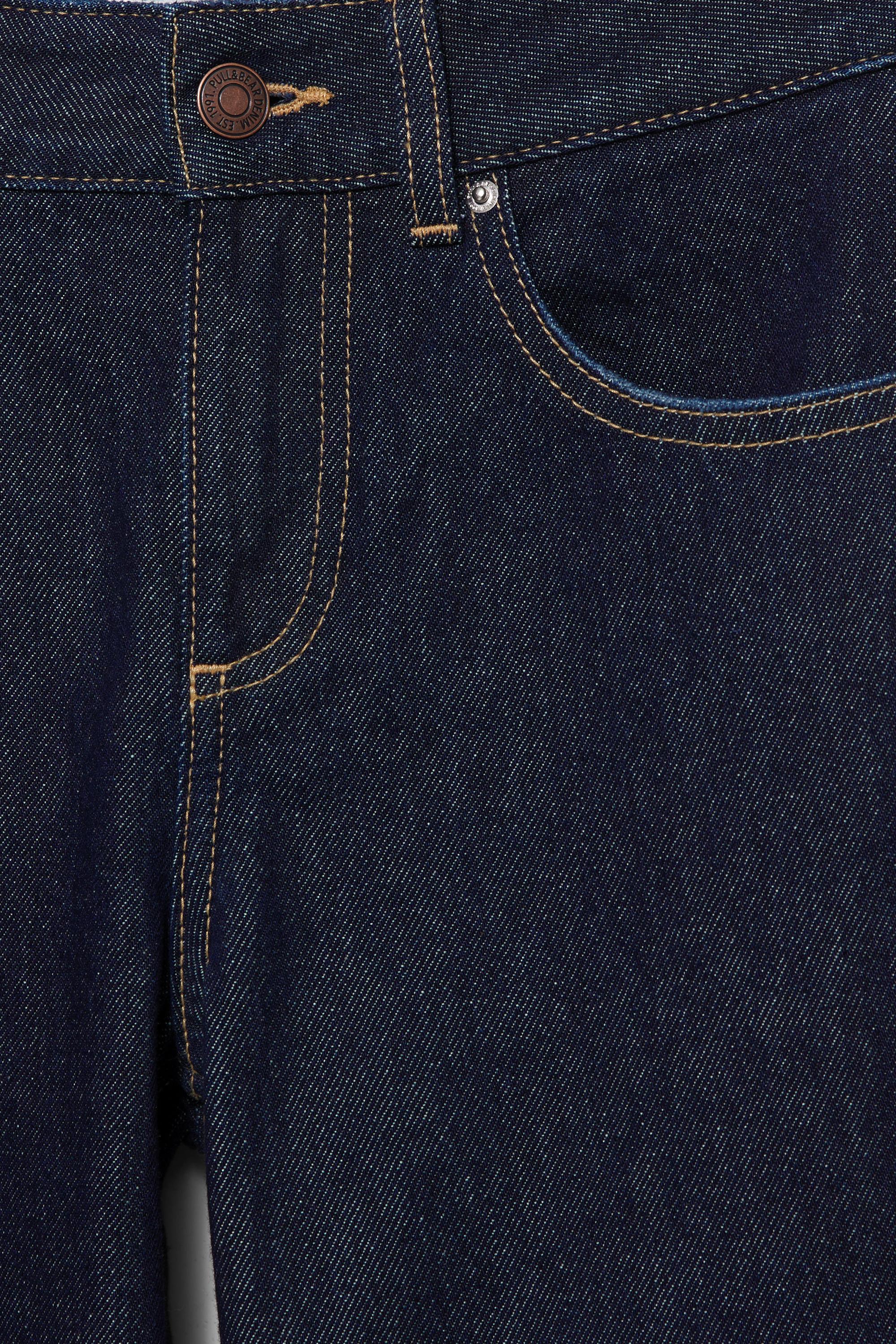 Low-rise culottes jeans — Navy
