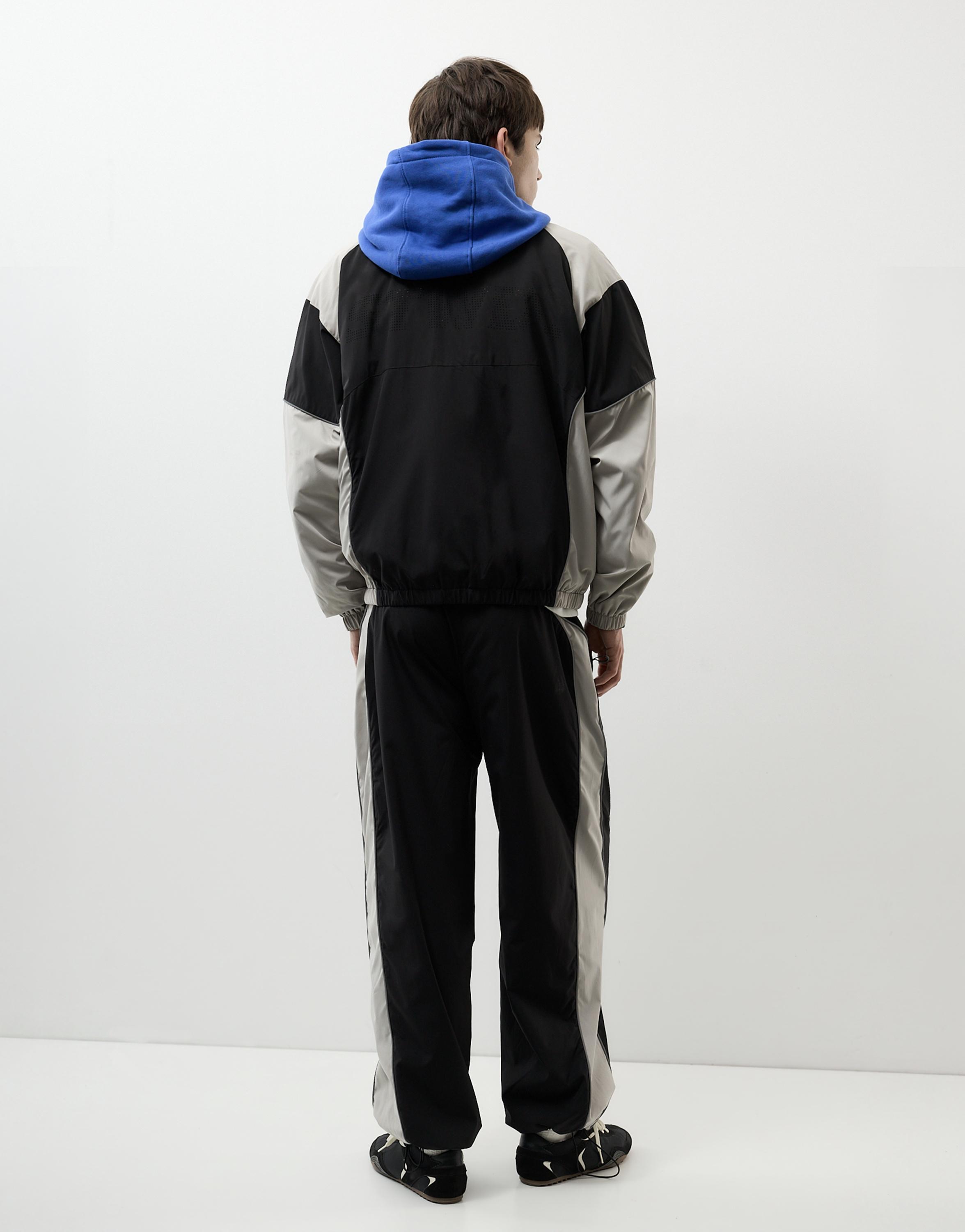Pull&Bear STWD panelli jogger pantolon görsel 8