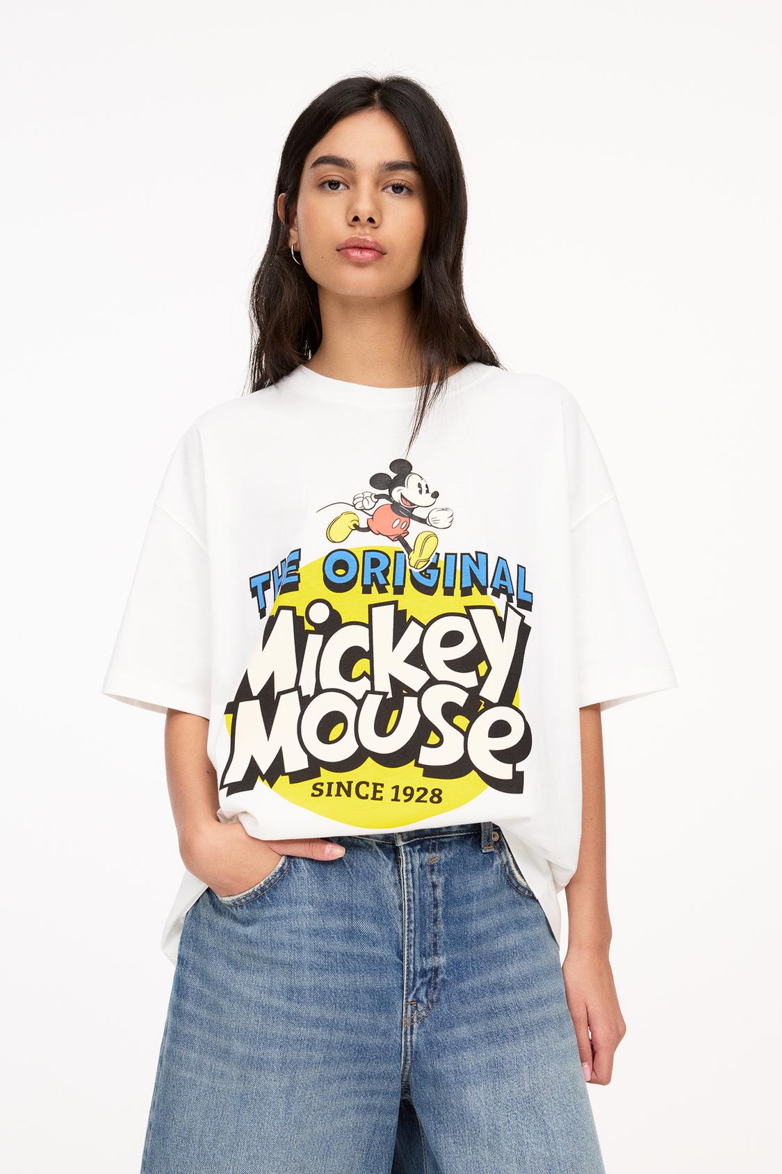 Camiseta Sudadera Mickey Mouse Pull And Bear Disney Playeras Pull