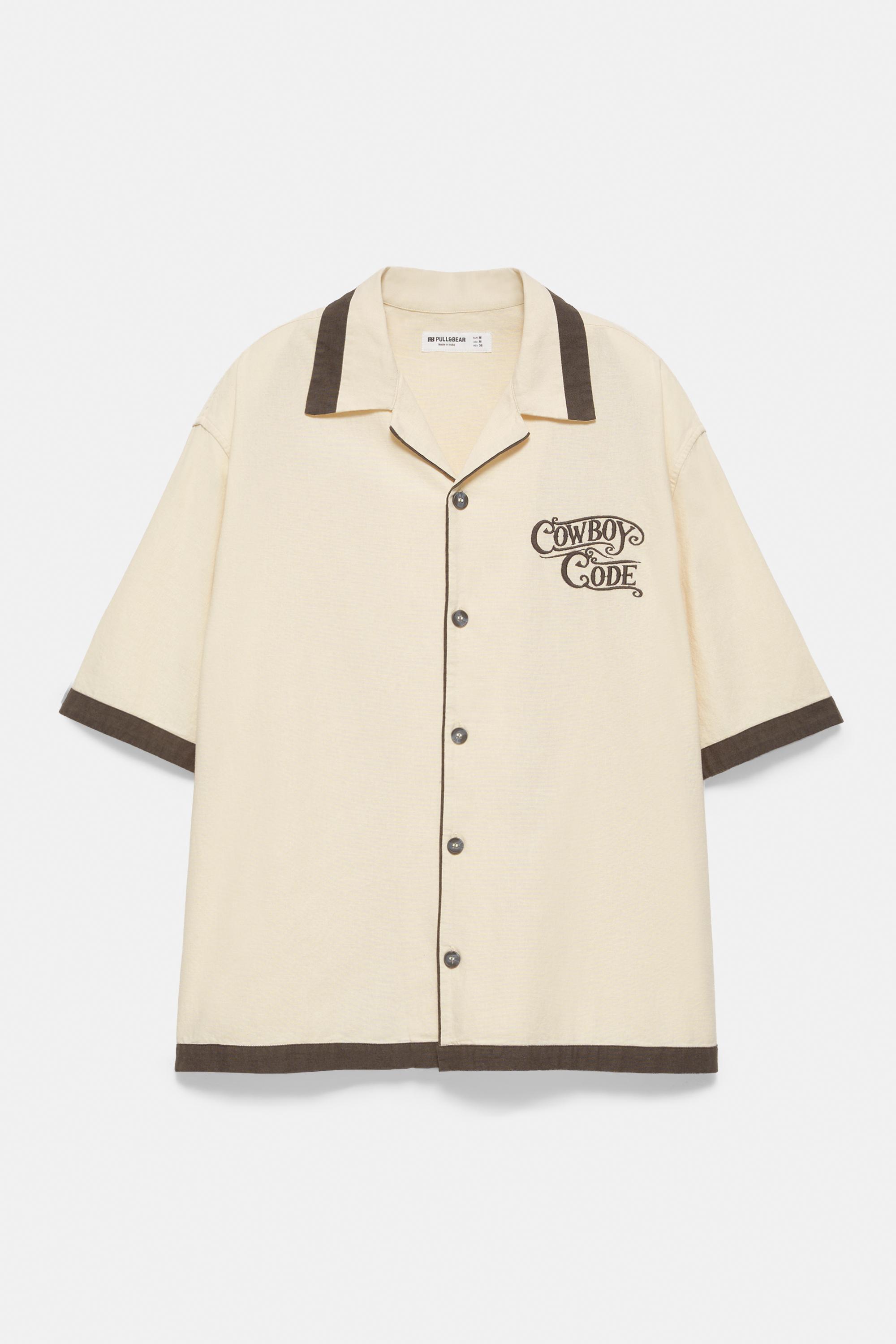 Cowboy Code short sleeve shirt — Off white