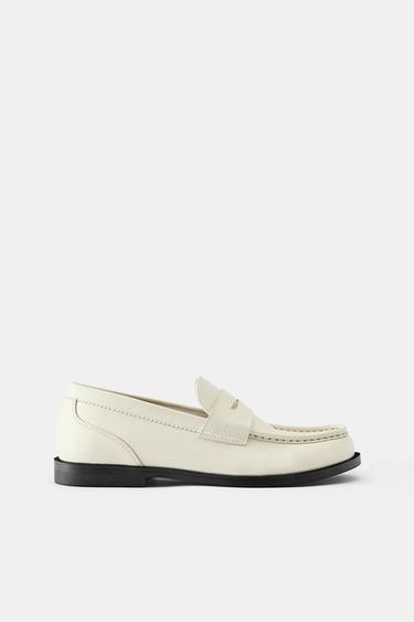 Suede contrast loafers — 1-129 1