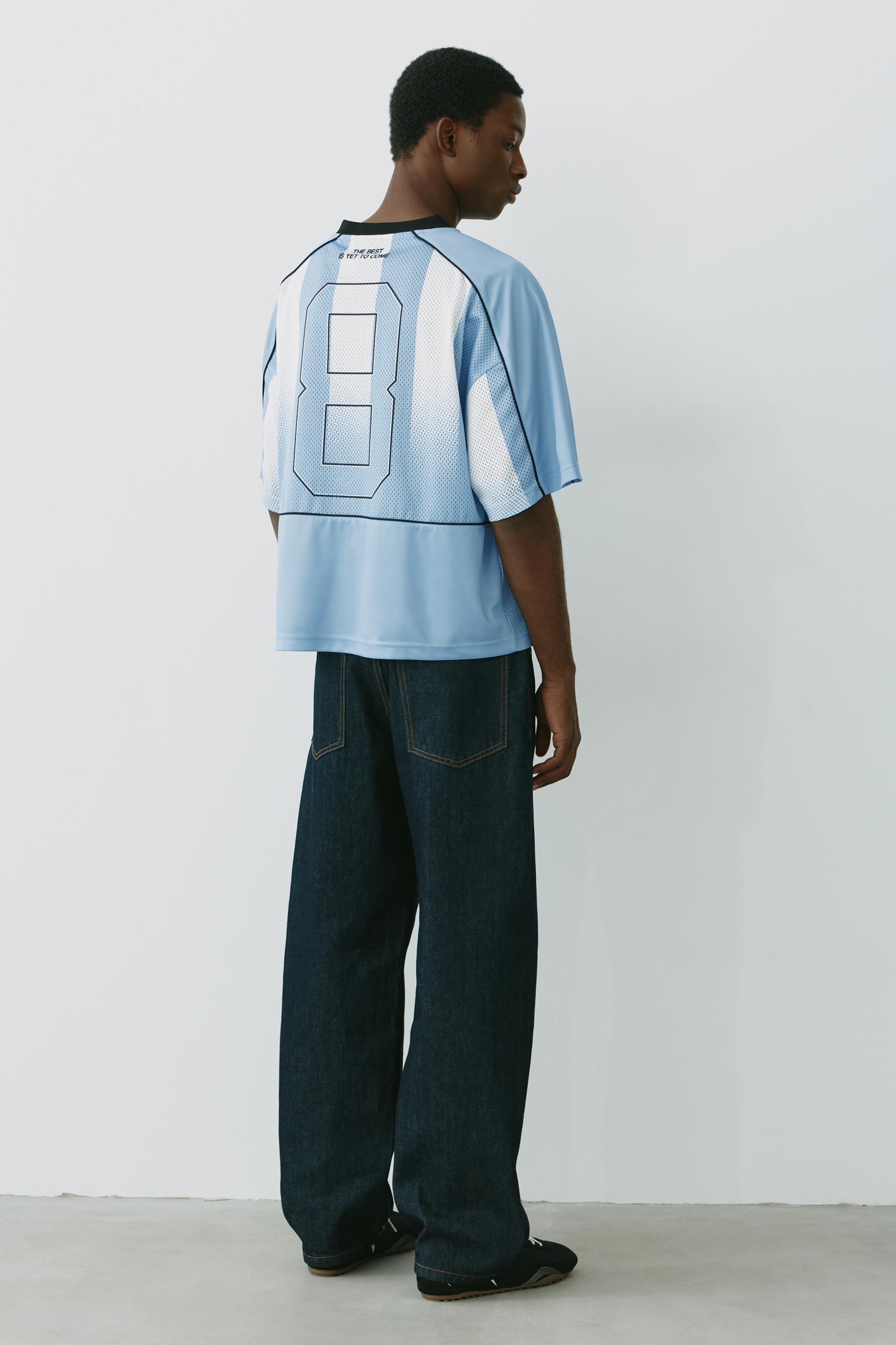 STWD boxy T-shirt — Sky blue