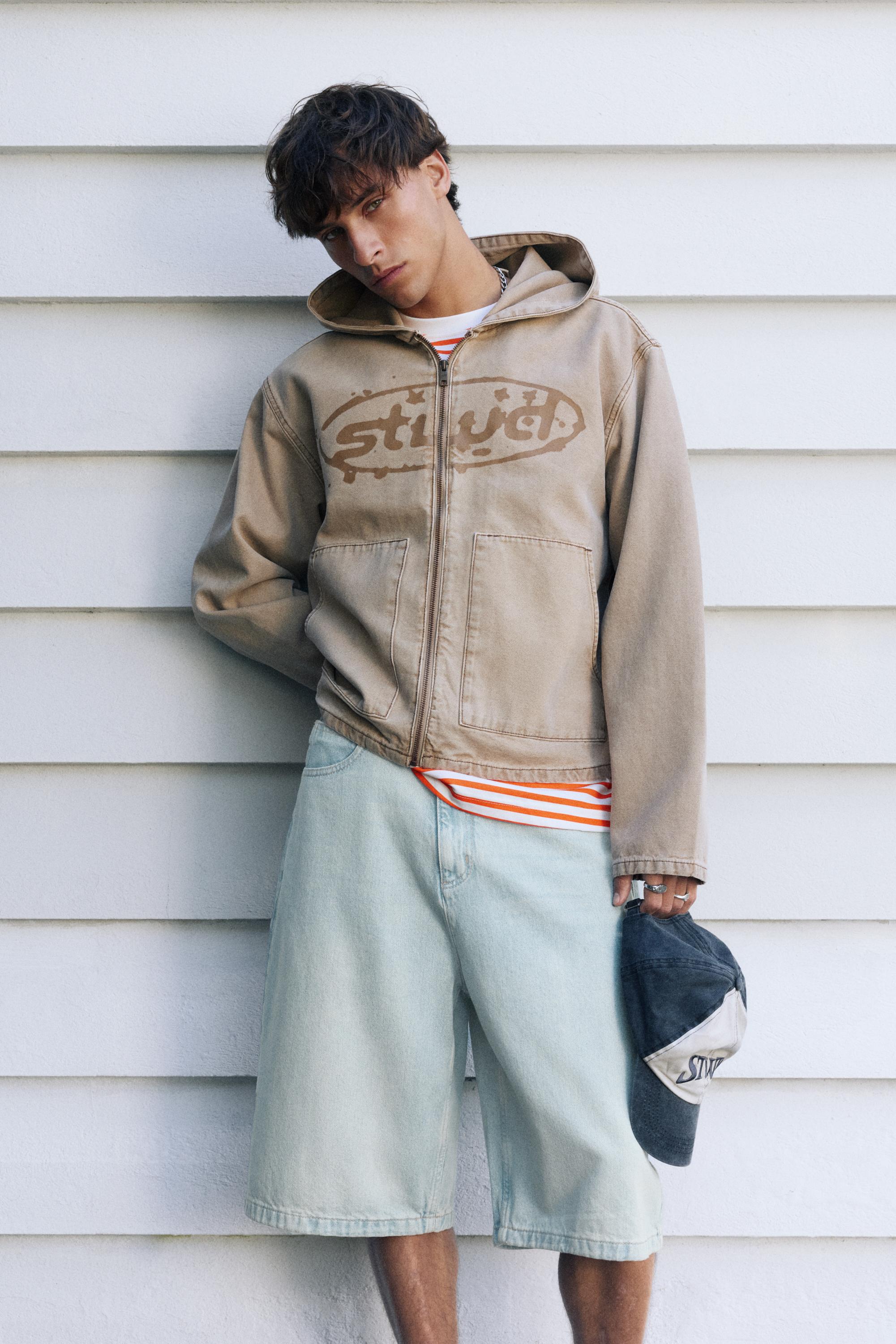 Calções Bermuda Em Ganga Skater Stwd