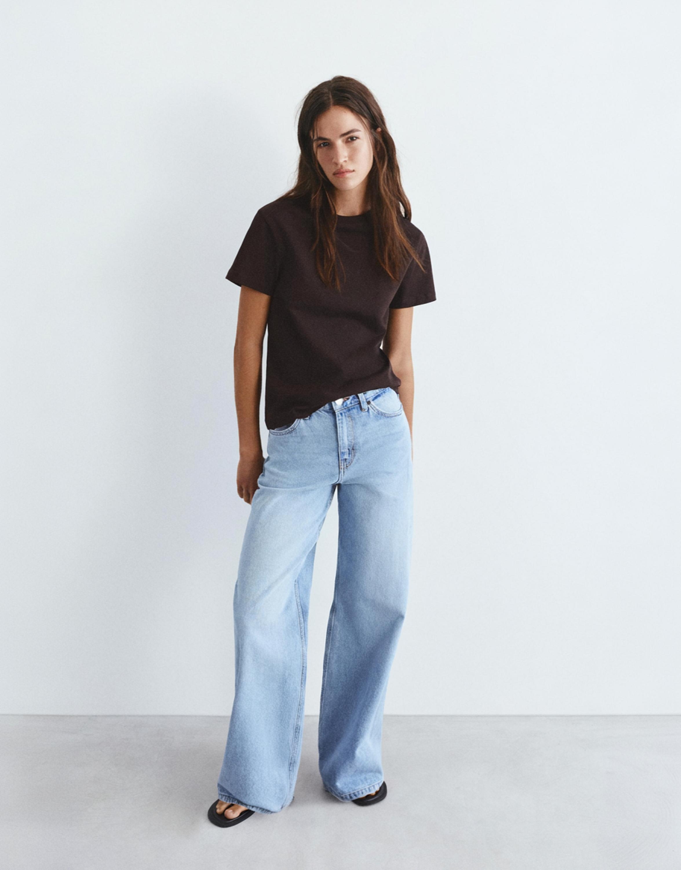 Short sleeve T-shirt 100% cotton — Brown
