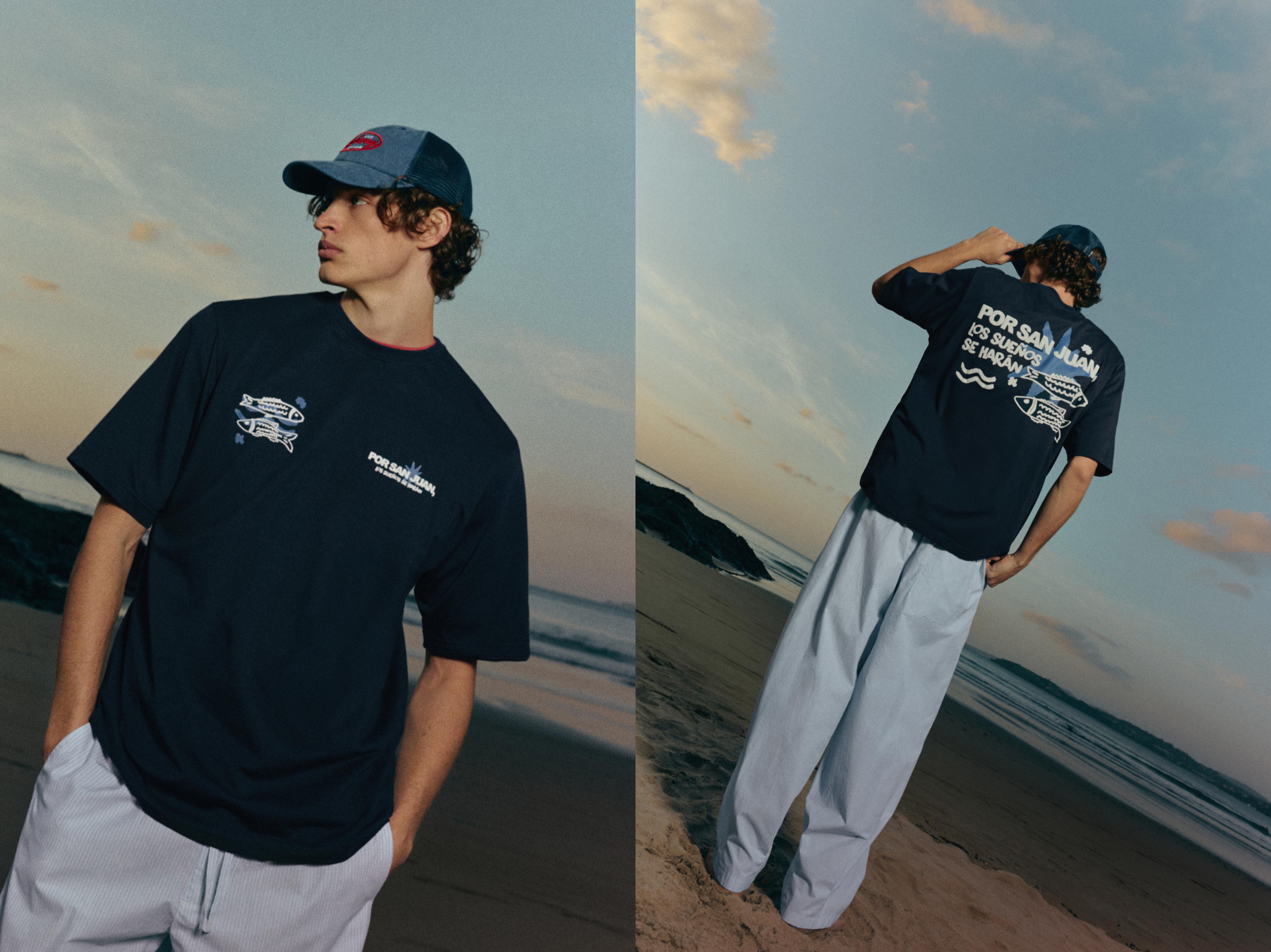 San Juan sardines T-shirt — Navy