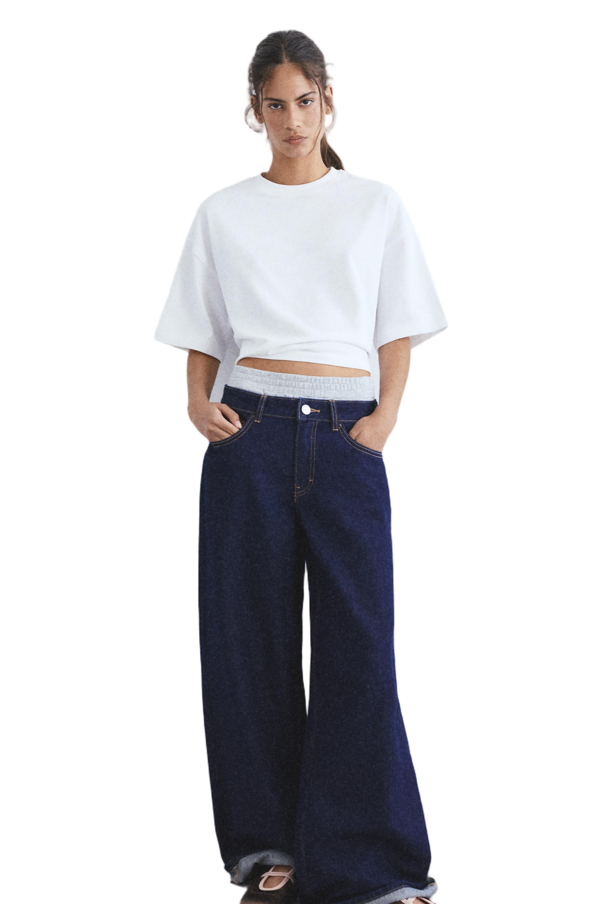 Kısa kollu kutu kesim t-shirt - Görsel 53