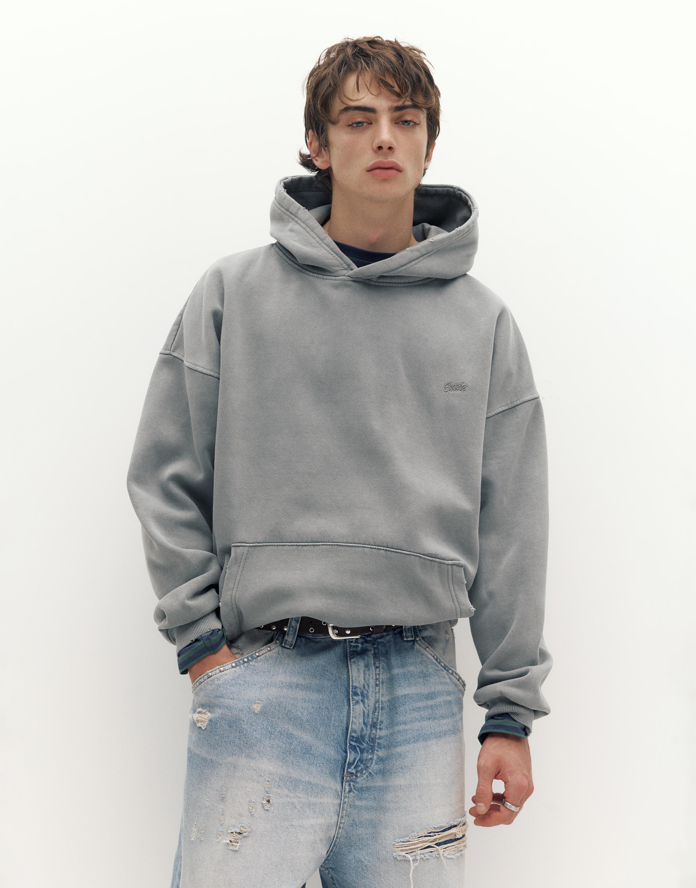 STWD Yıkanmış Kapüşonlu Sweatshirt - Görsel 32