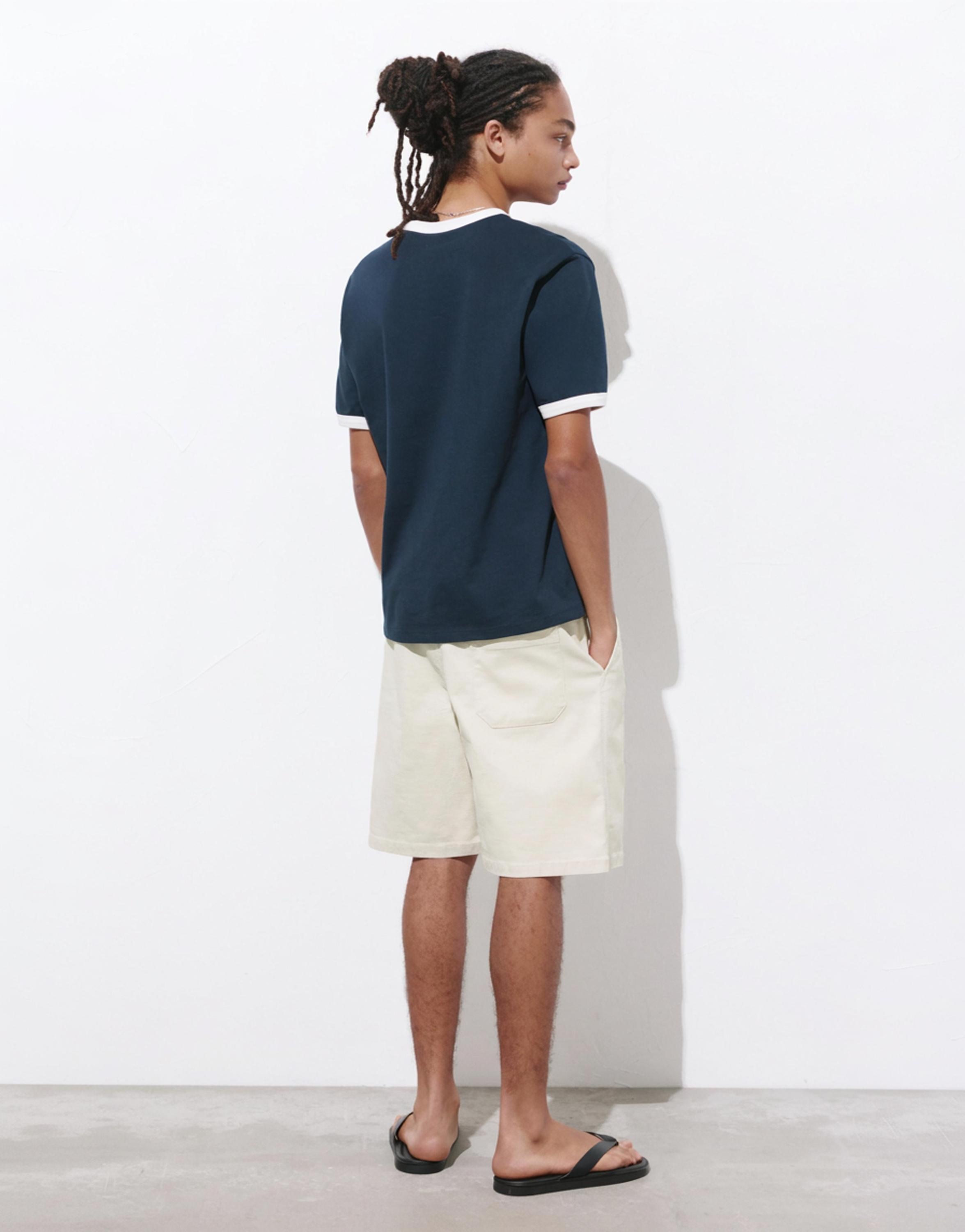 Bermuda sweat shorts — Sand