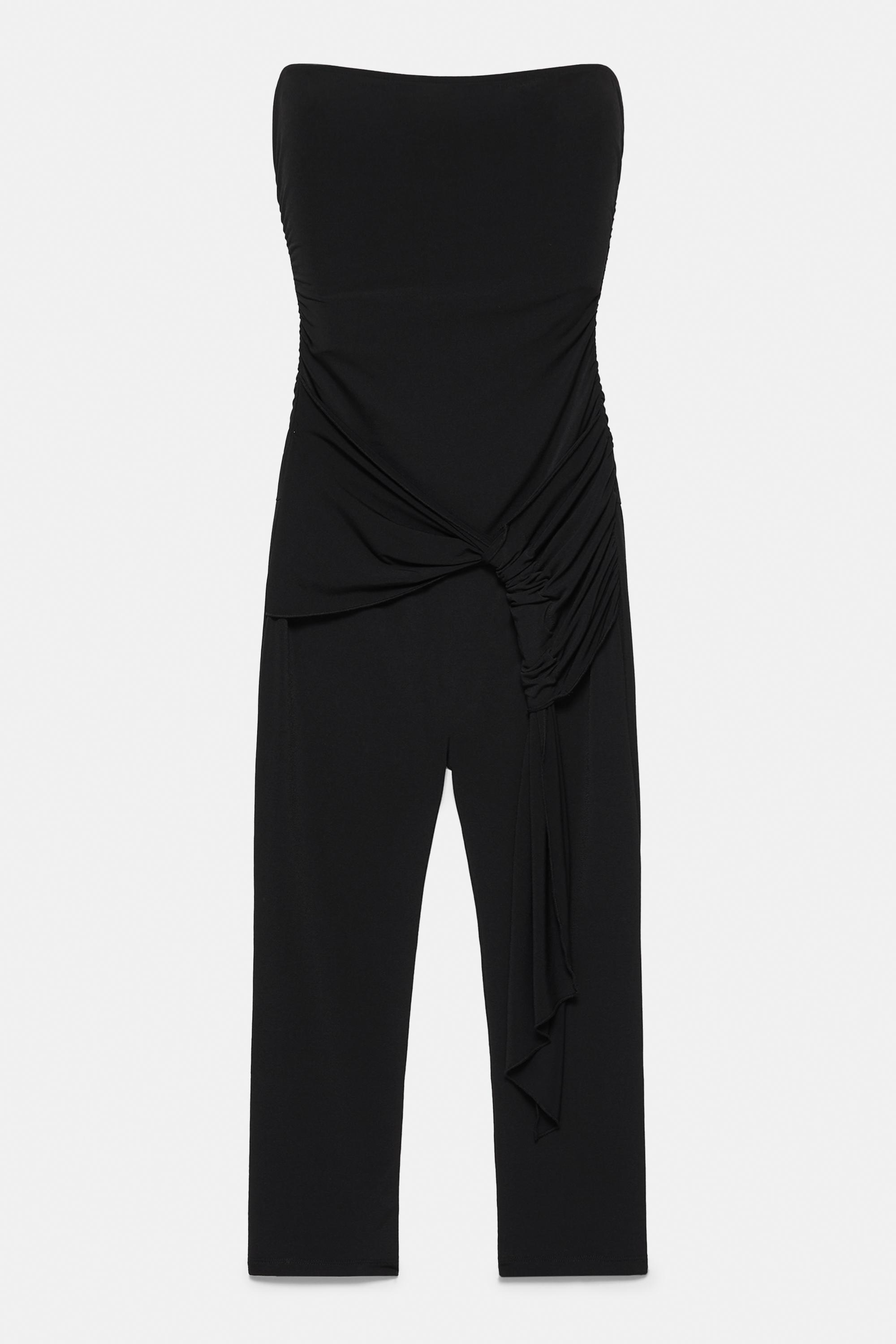 Strapless jumpsuit — Black