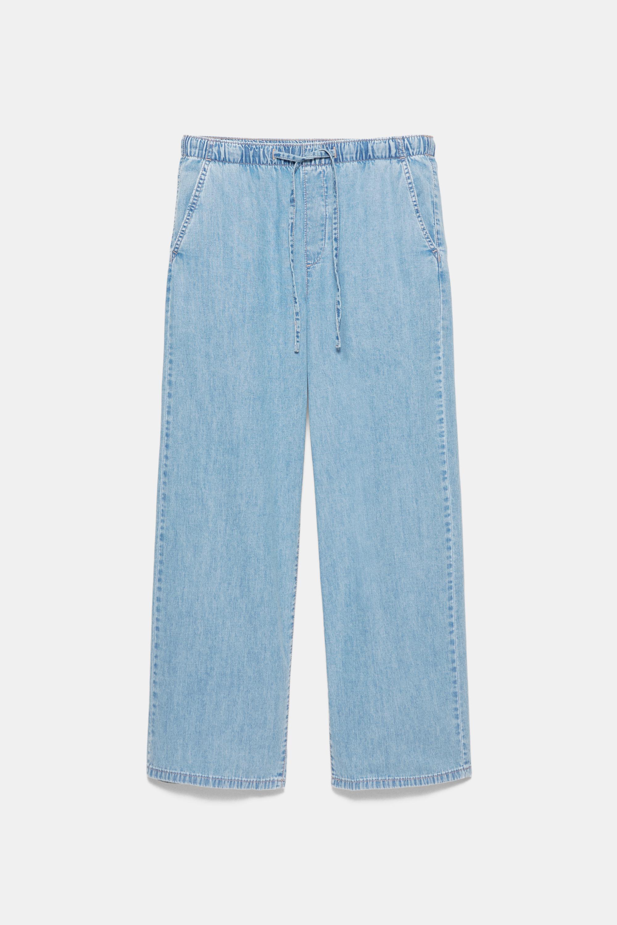 Low-rise jogger jeans — Pale blue