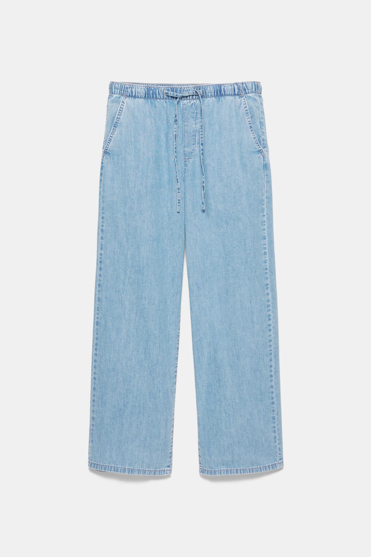 Low-rise jogger jeans — Pale blue
