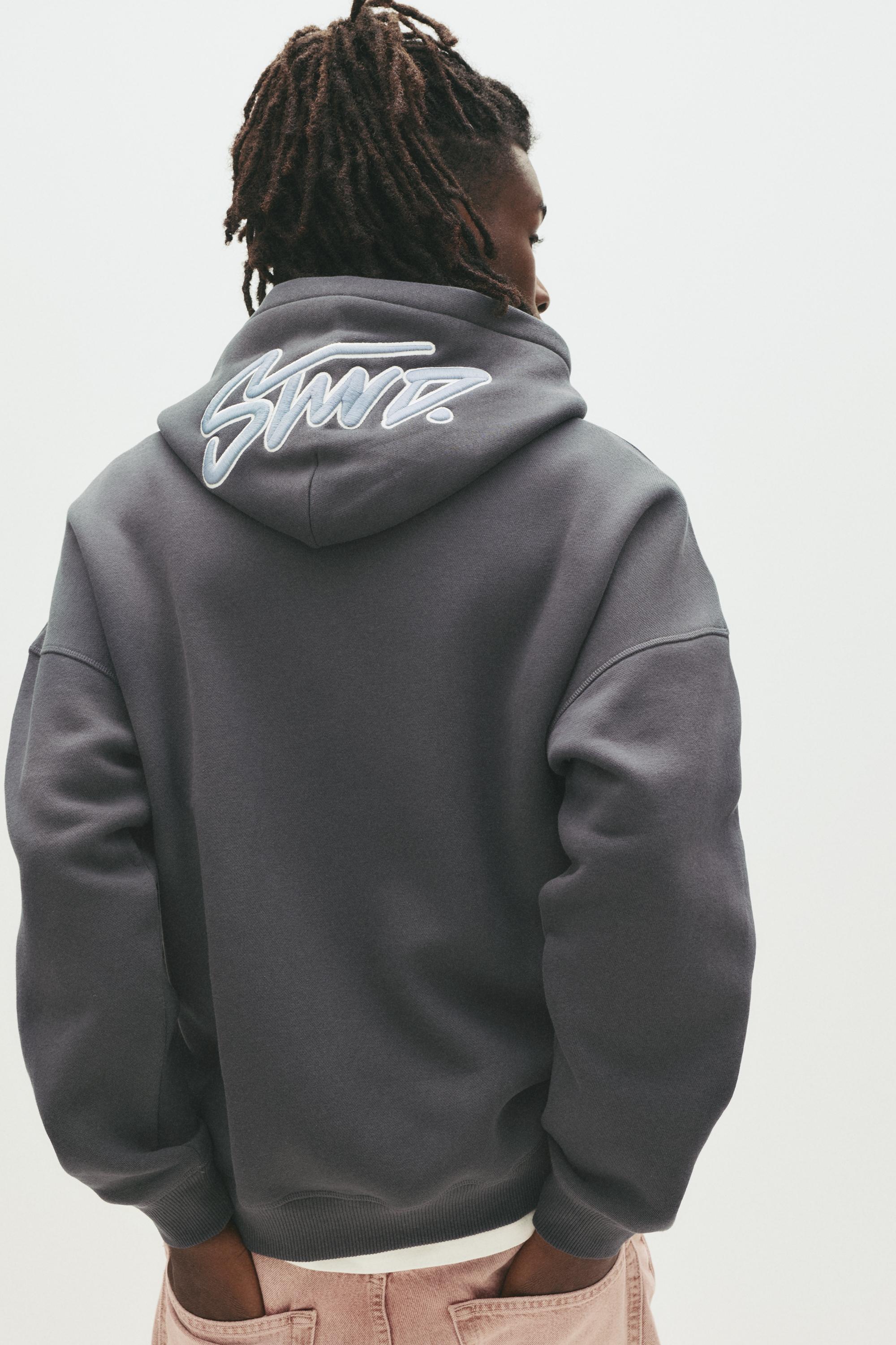 STWD İşlemeli kapüşonlu sweatshirt - Görsel 9