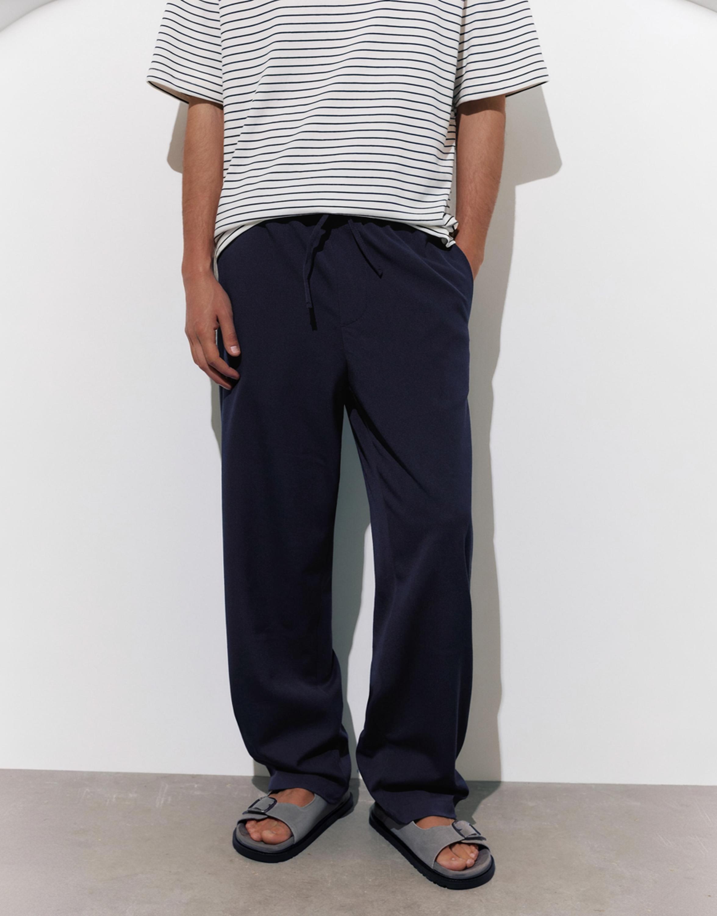 Tailored fit joggers — Navy