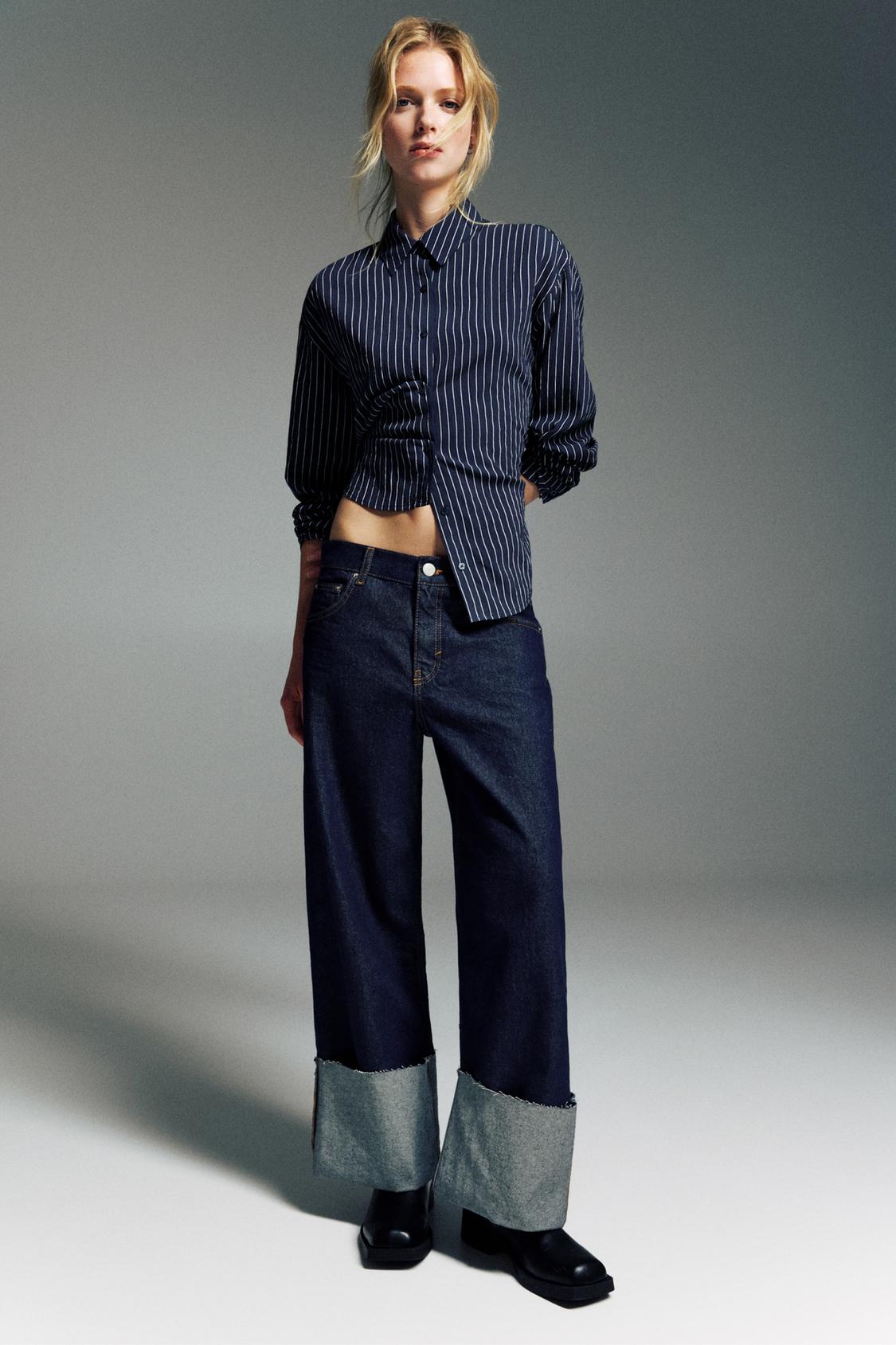 Baggy jeans with turn-up hems PULL&BEAR