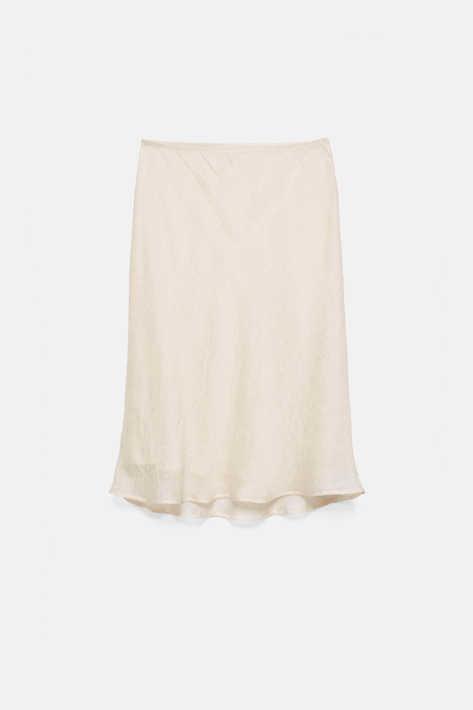 Chiffon midi skirt — Ice