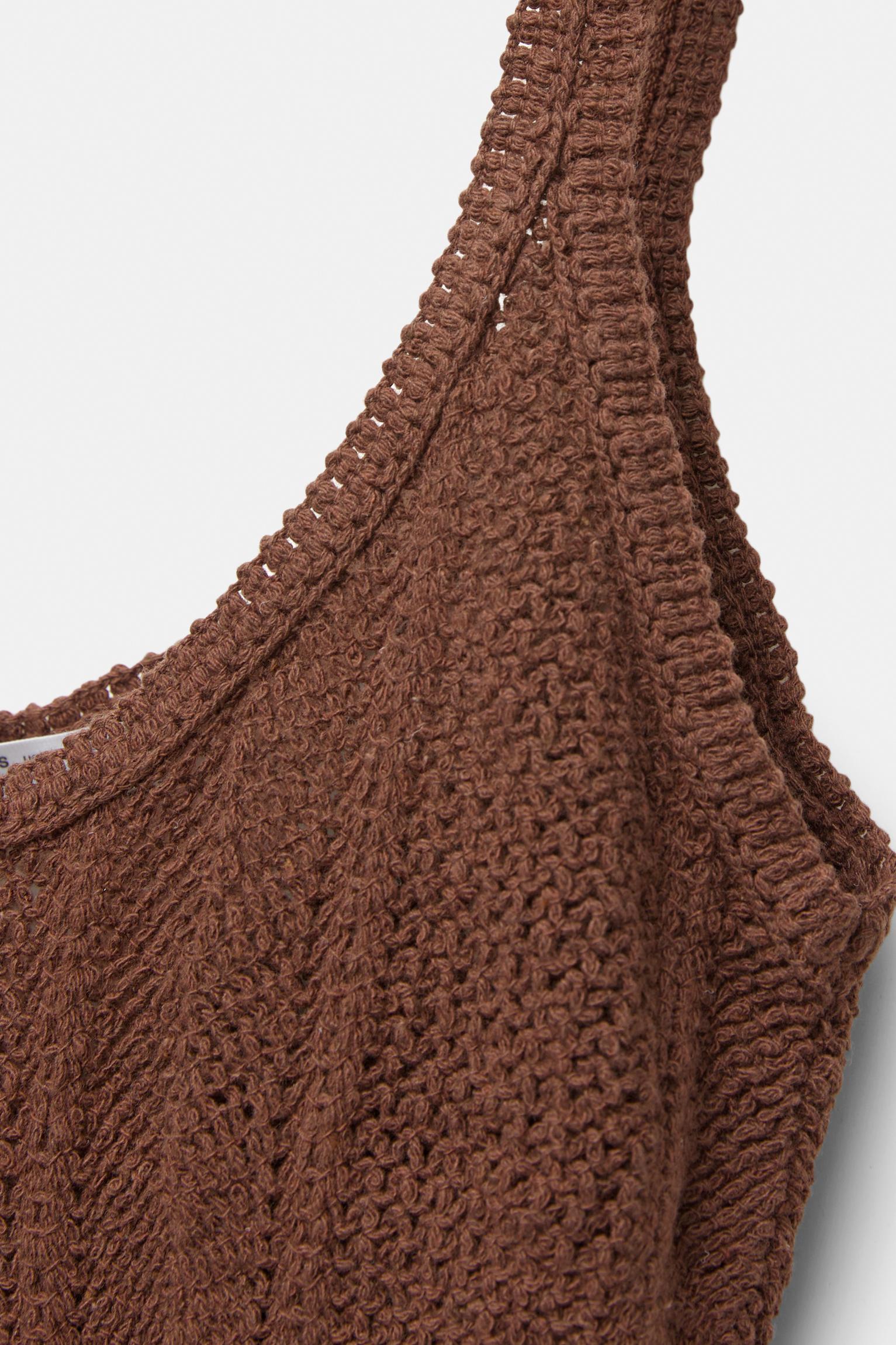 pull and bear top crochet