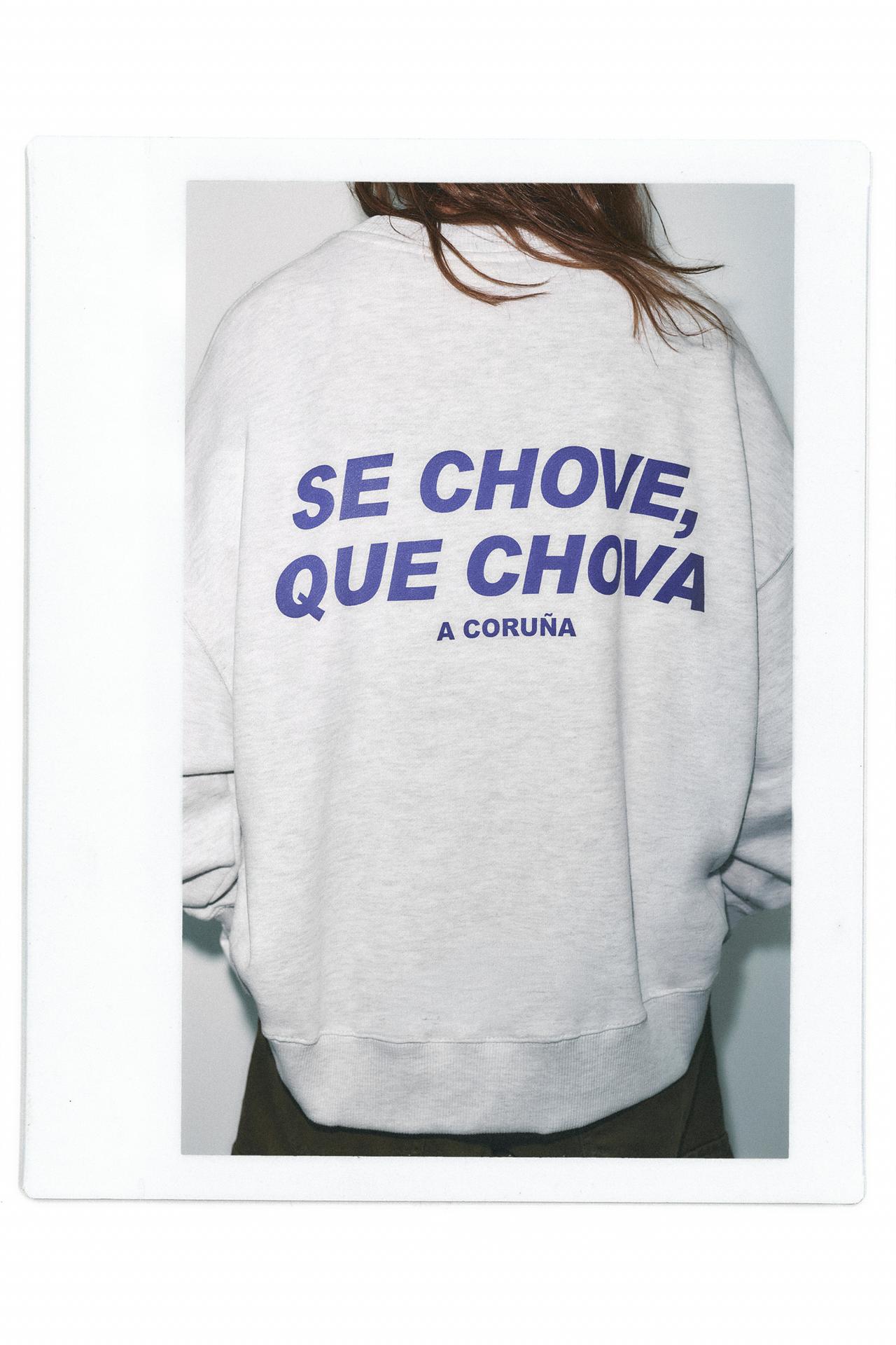 A Coruña graphic sweatshirt — Grey marl