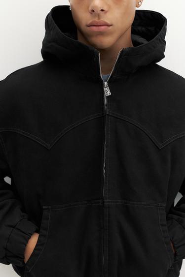 Hooded bomber jacket — Black 4