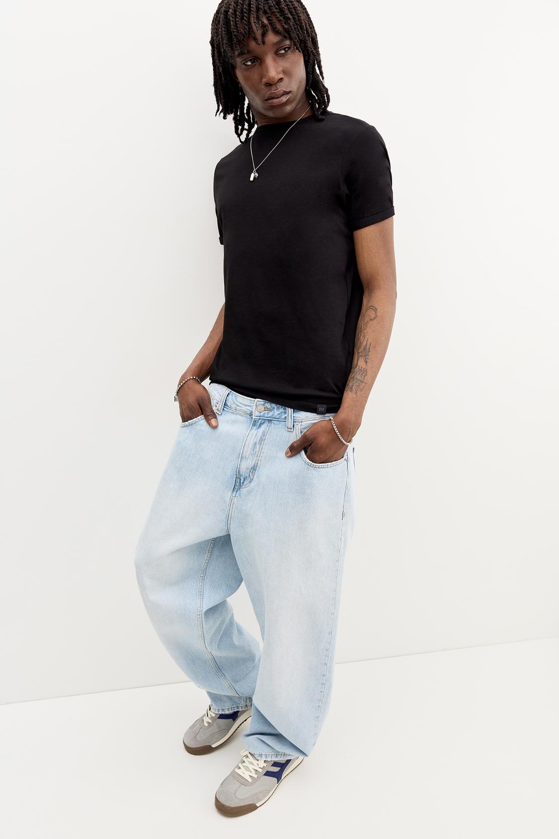 Camiseta Básica Playeras De Hombre Pull And Bear Camiseta Oversize