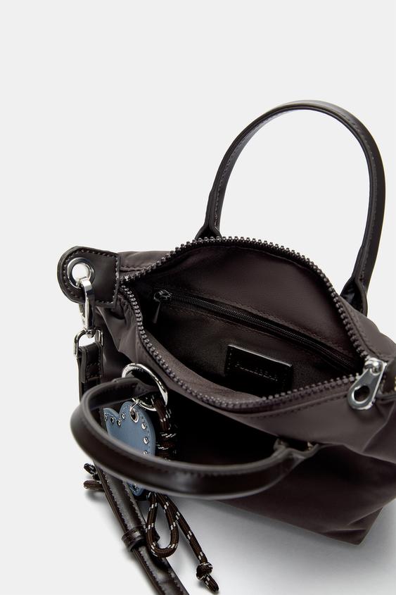 Borsa A Spalla Nilla Soft In Pelle Con Tracolla, Colore T. MORO