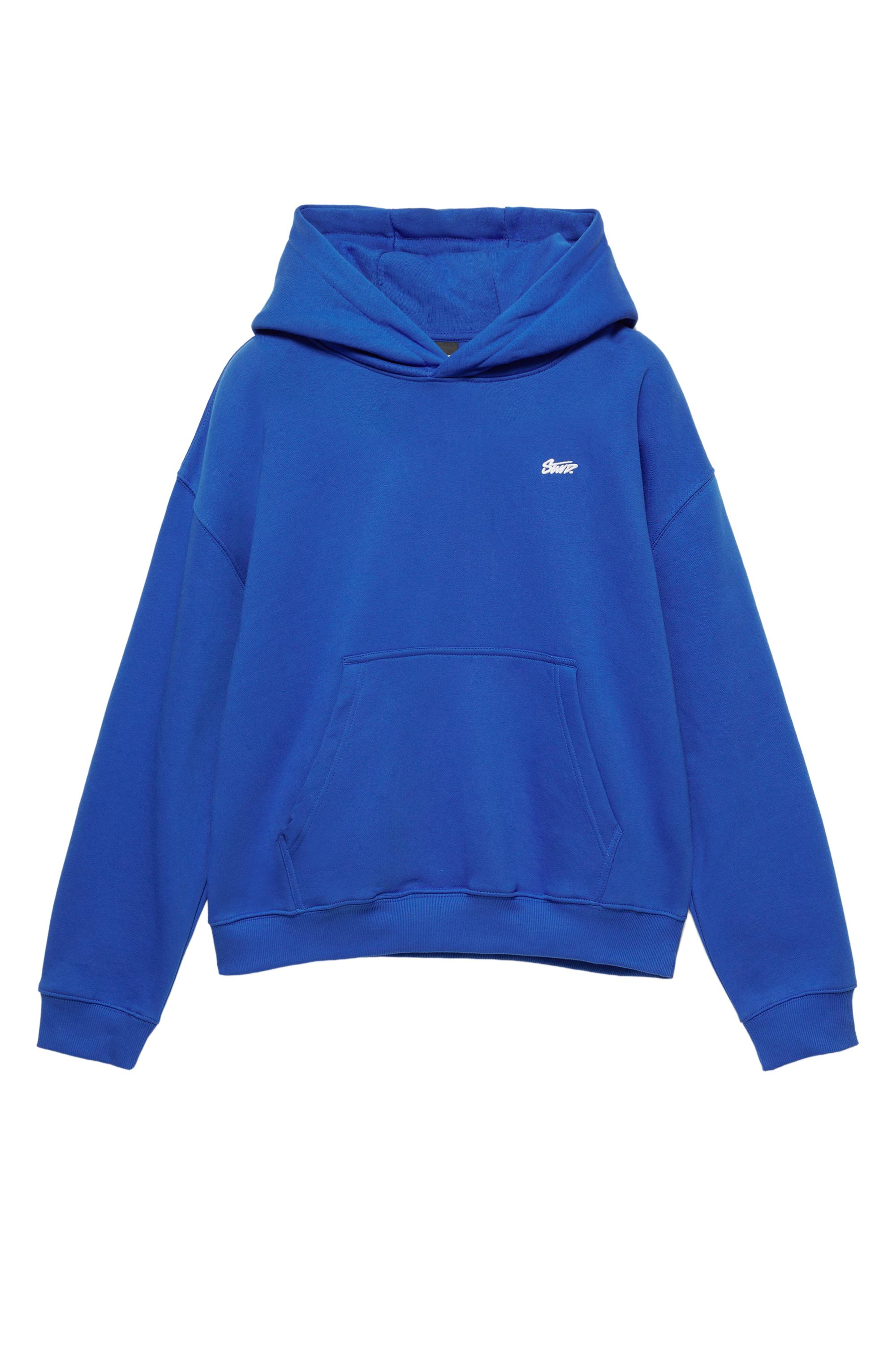 Pull&Bear STWD logolu kutu kesim kapüşonlu sweatshirt