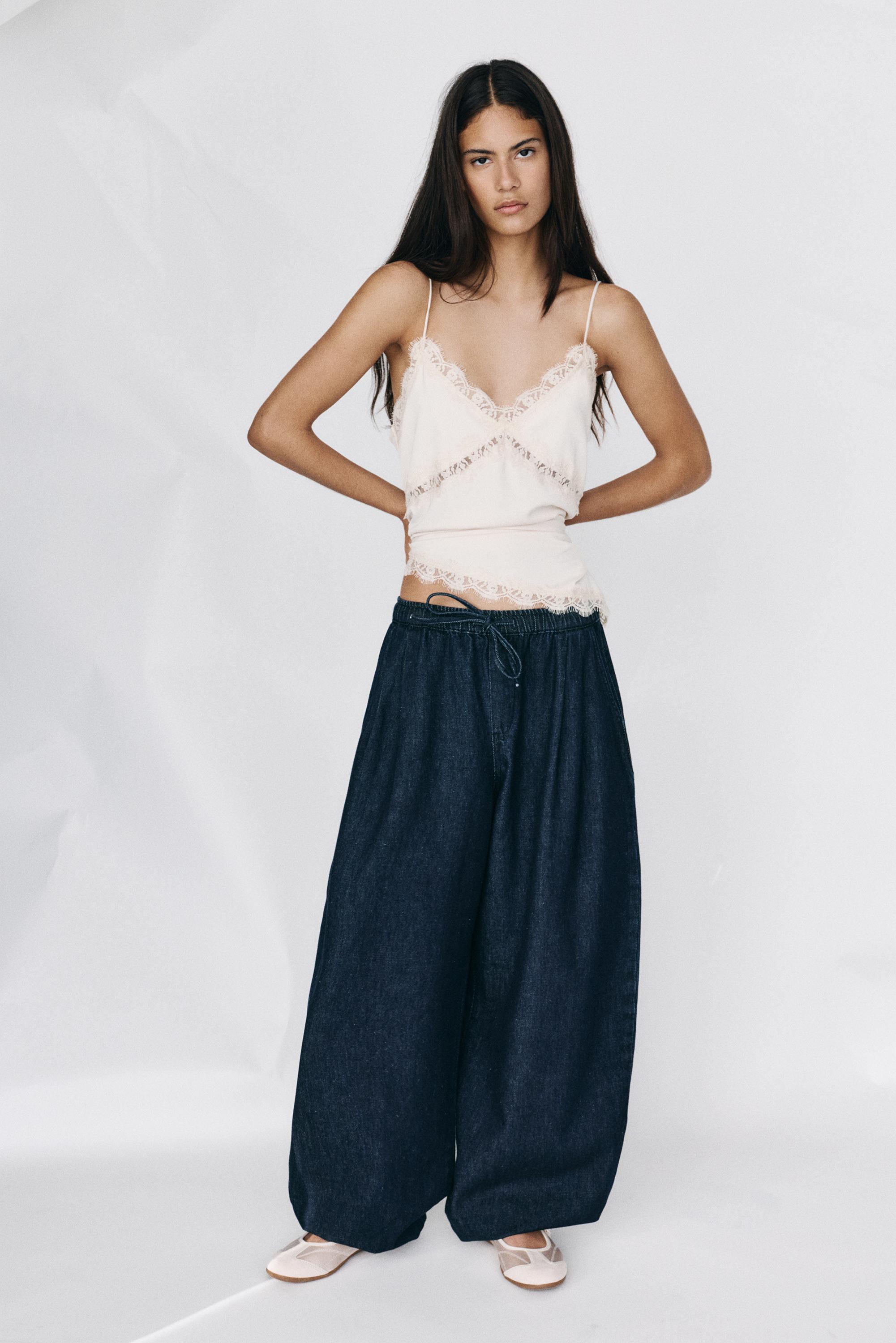 Sarouel trousers jeans — Navy