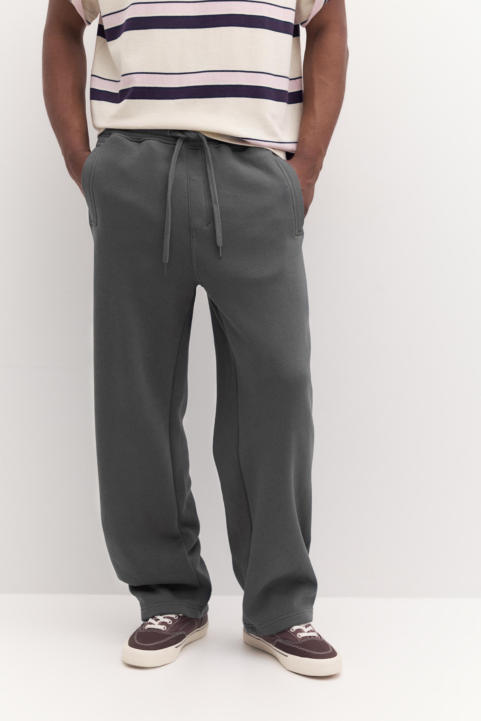 Basic baggy tracksuit bottoms — Anthracite grey
