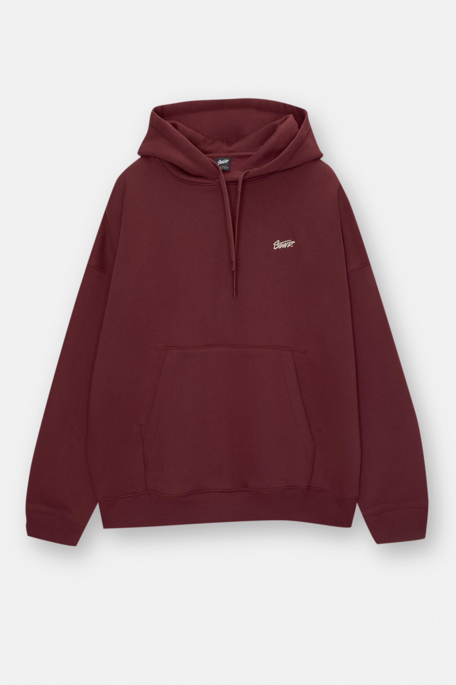 STWD embroidered hoodie PULL BEAR