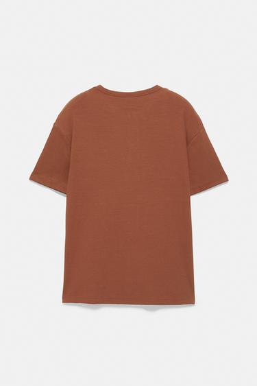 Slim-fit Henley T-shirt — Brown 7