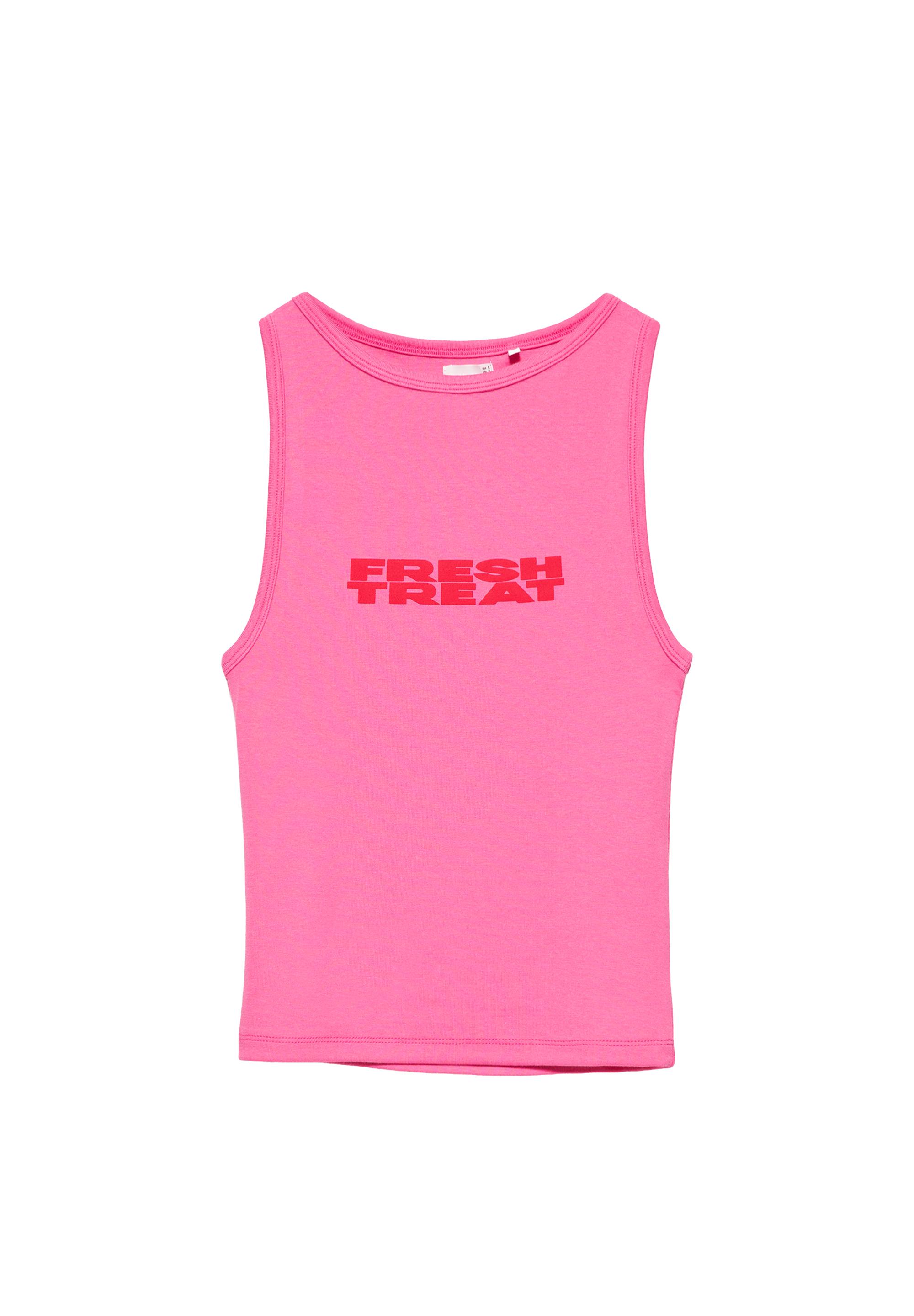 Pink graphic tank top — Pink