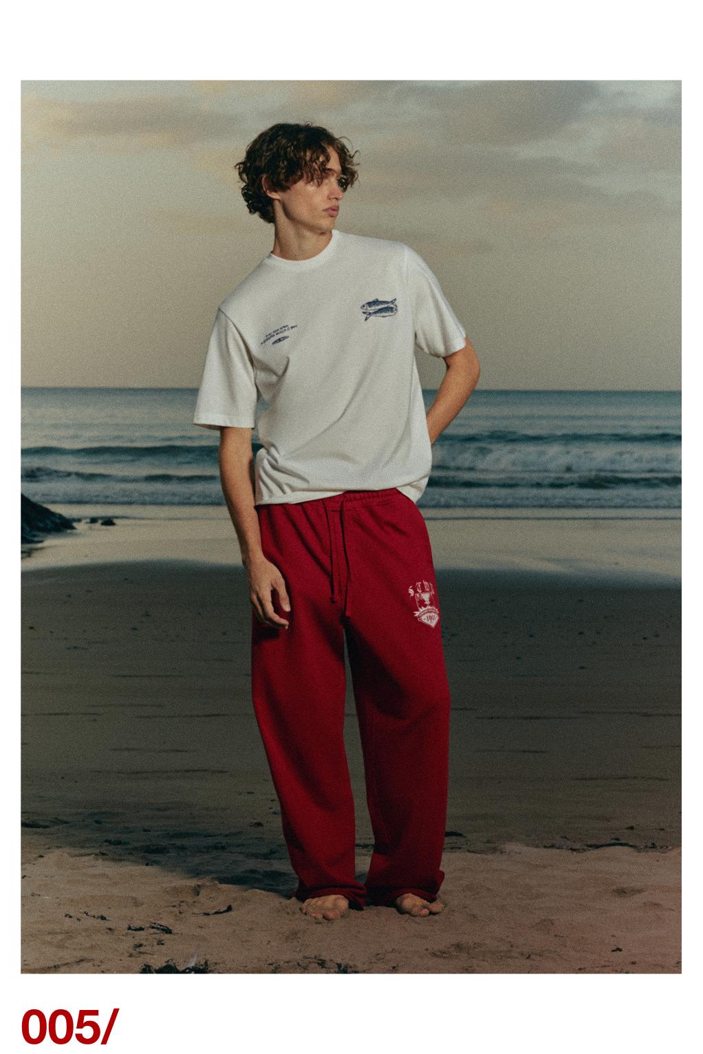 San Xoán sardine T-shirt — Off white