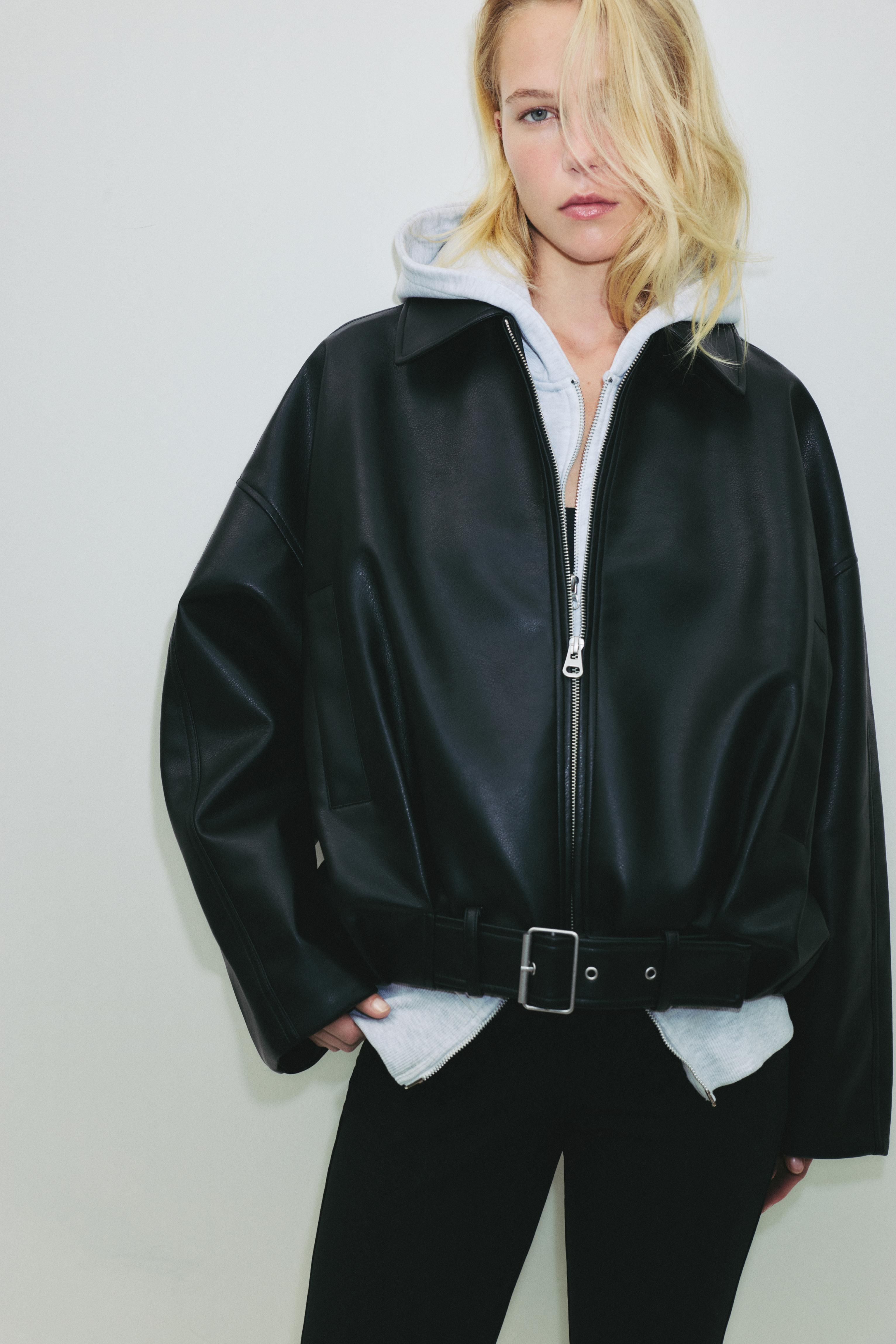 Suni deri balon ceket - Görsel 21