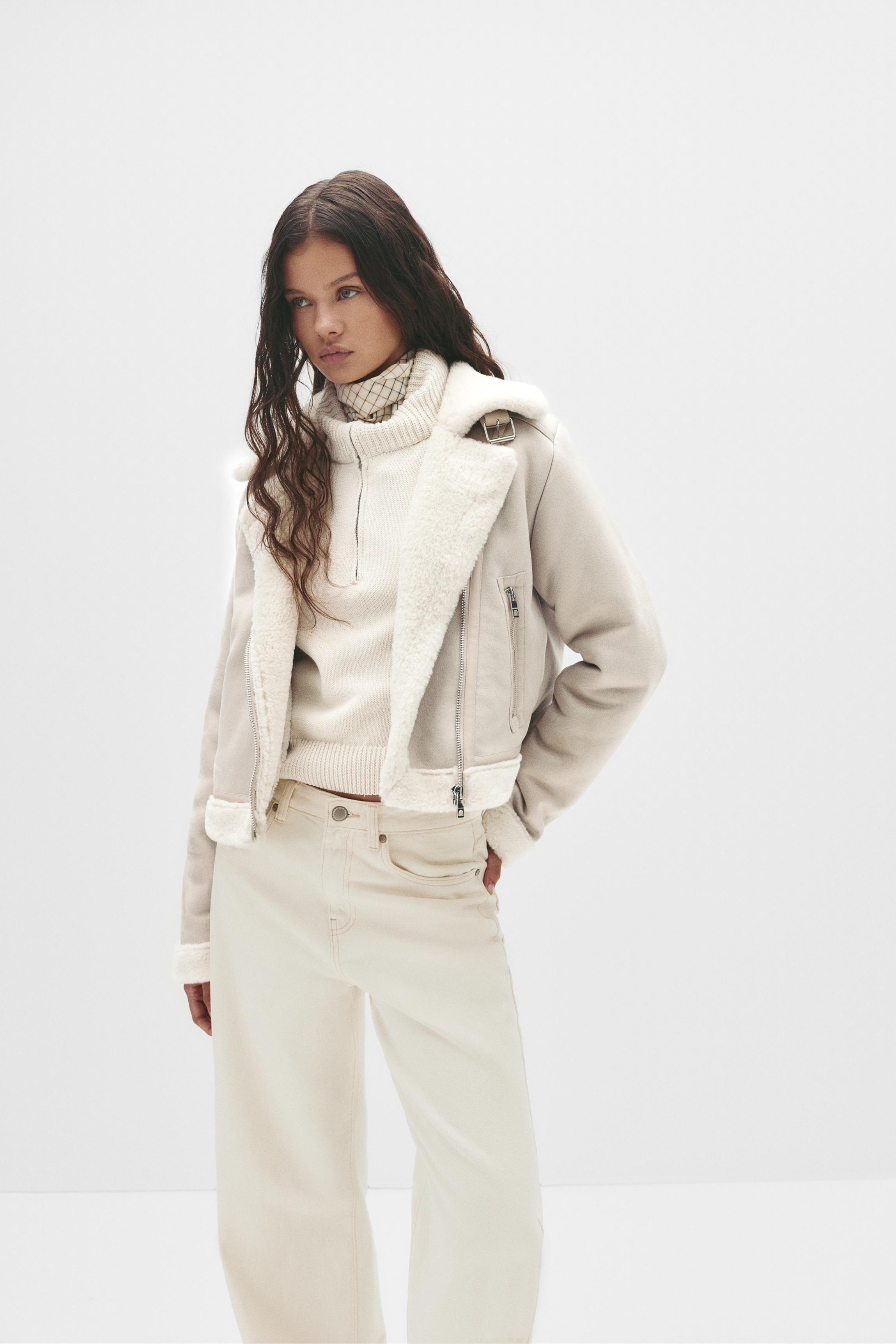 Short Reversible Jacket — Ecru