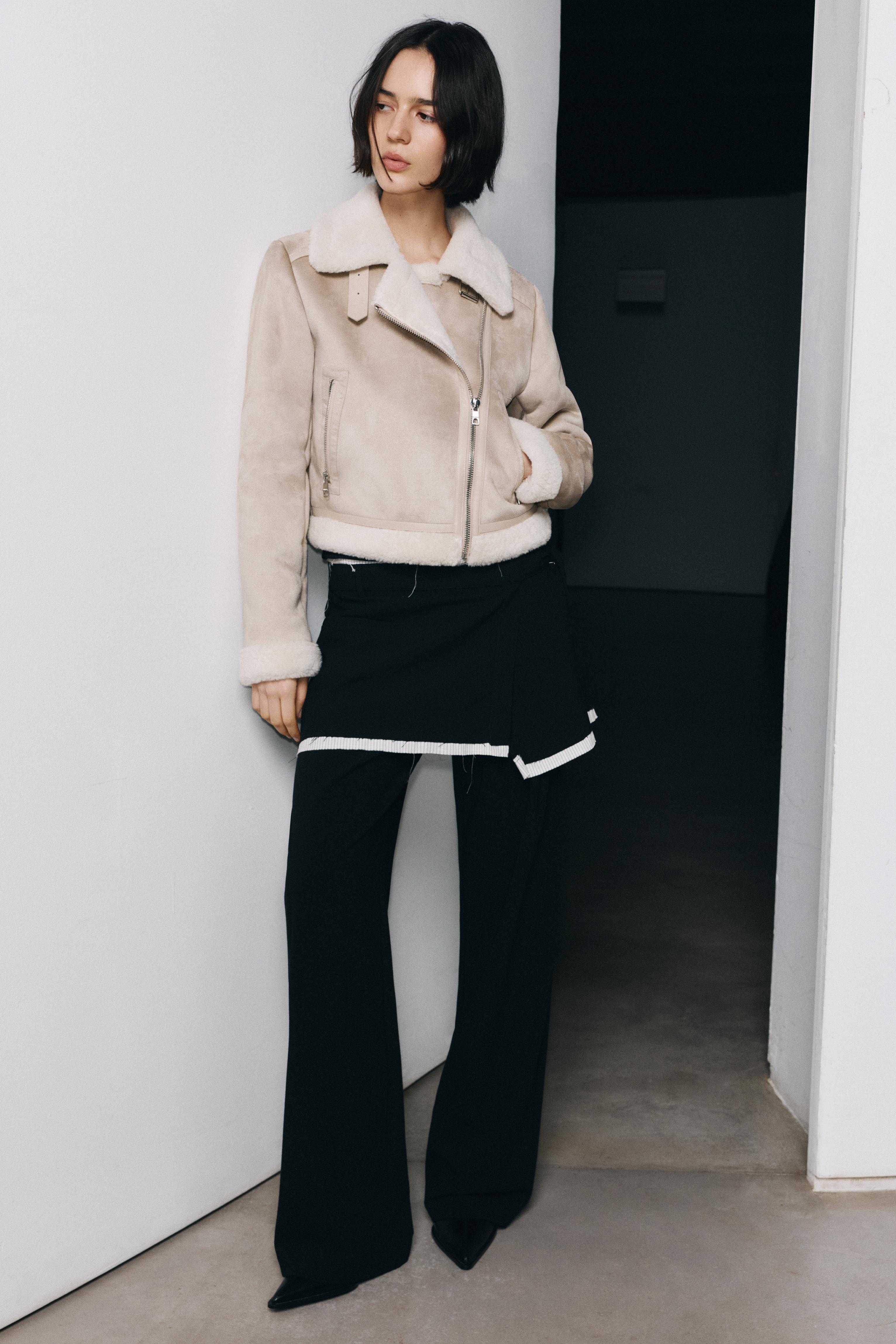 Short Reversible Jacket — Ecru
