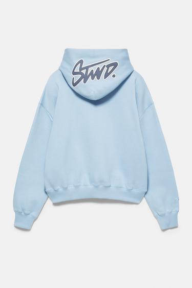 STWD hood sweatshirt — Sky blue 7