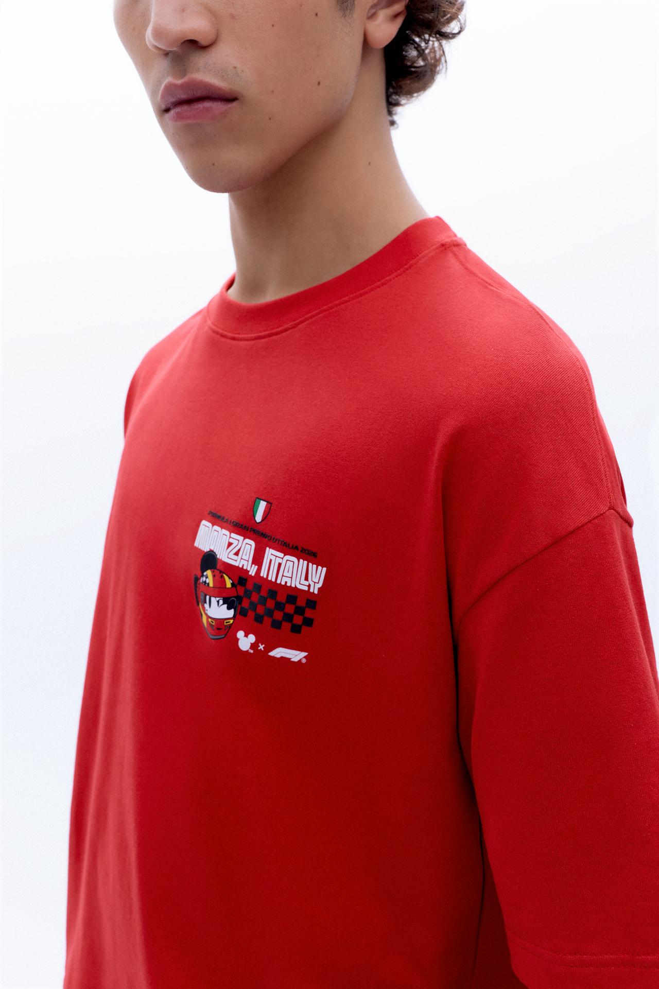 Disney x F1 Monza graphic T-shirt — Red