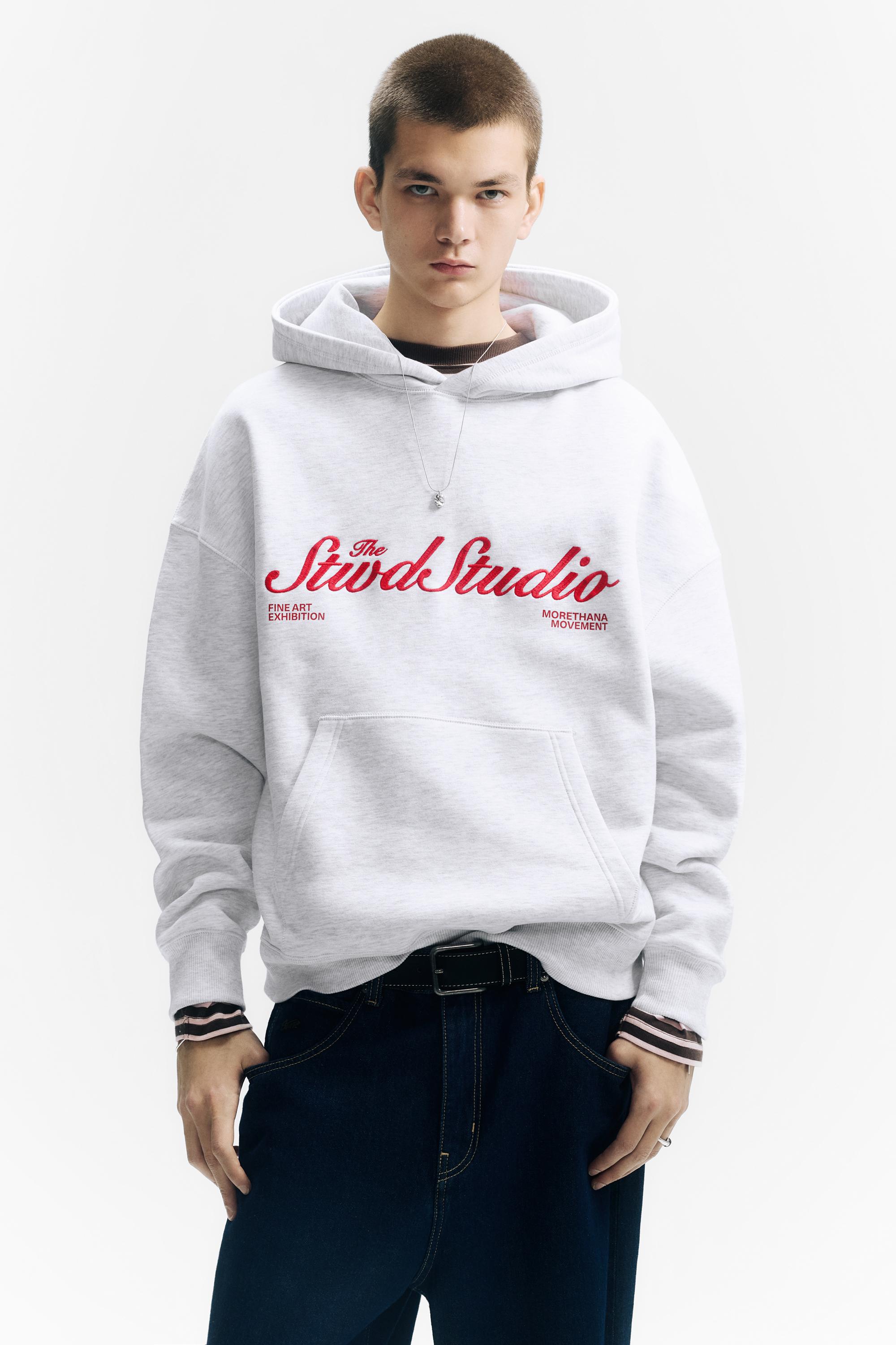 STWD Studio kapüşonlu sweatshirt - Görsel 13