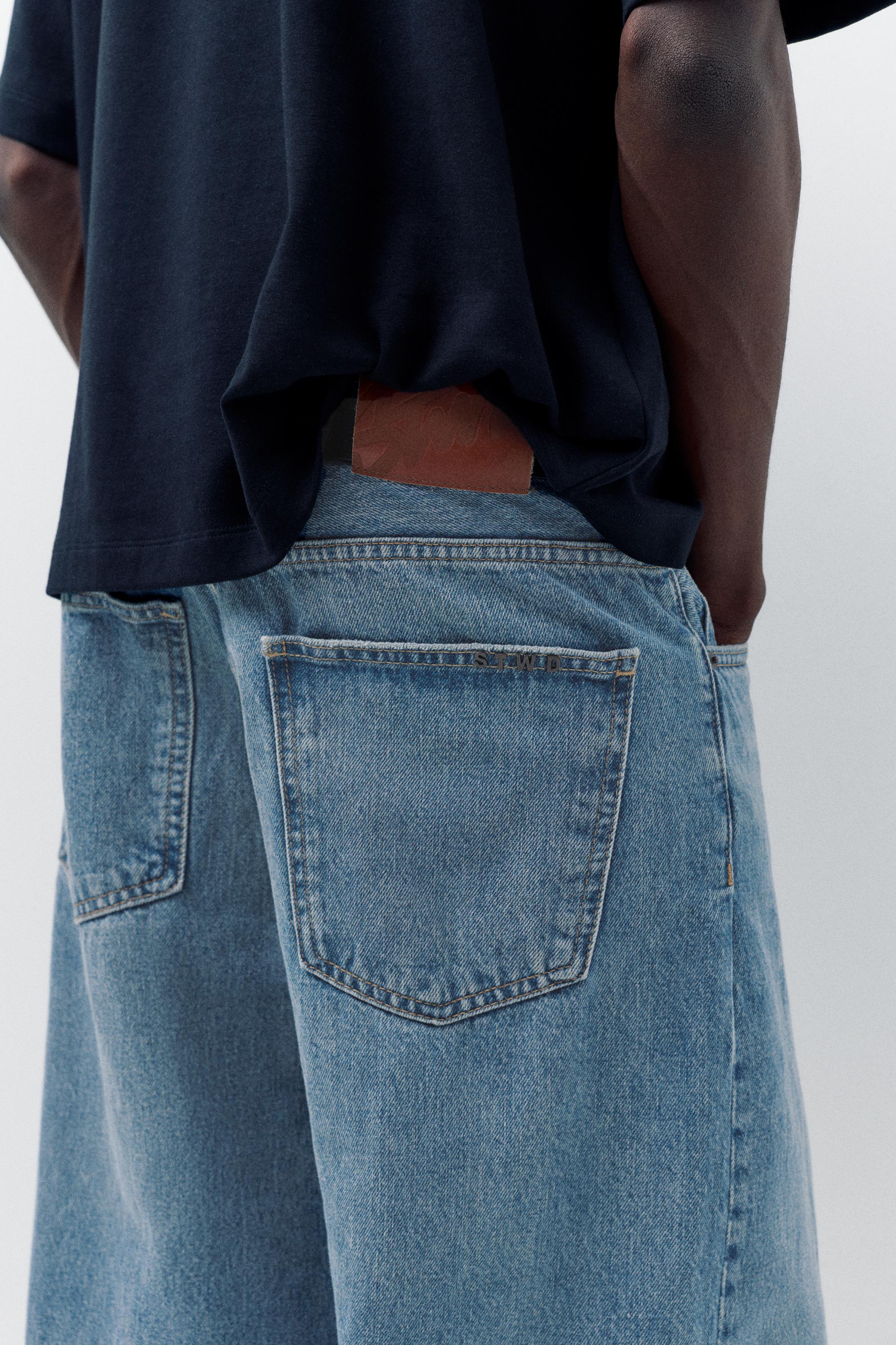 Relaxed fit baggy jeans — Medium blue