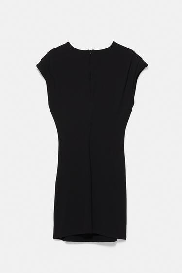 Short dress with padded shoulders — Black 7